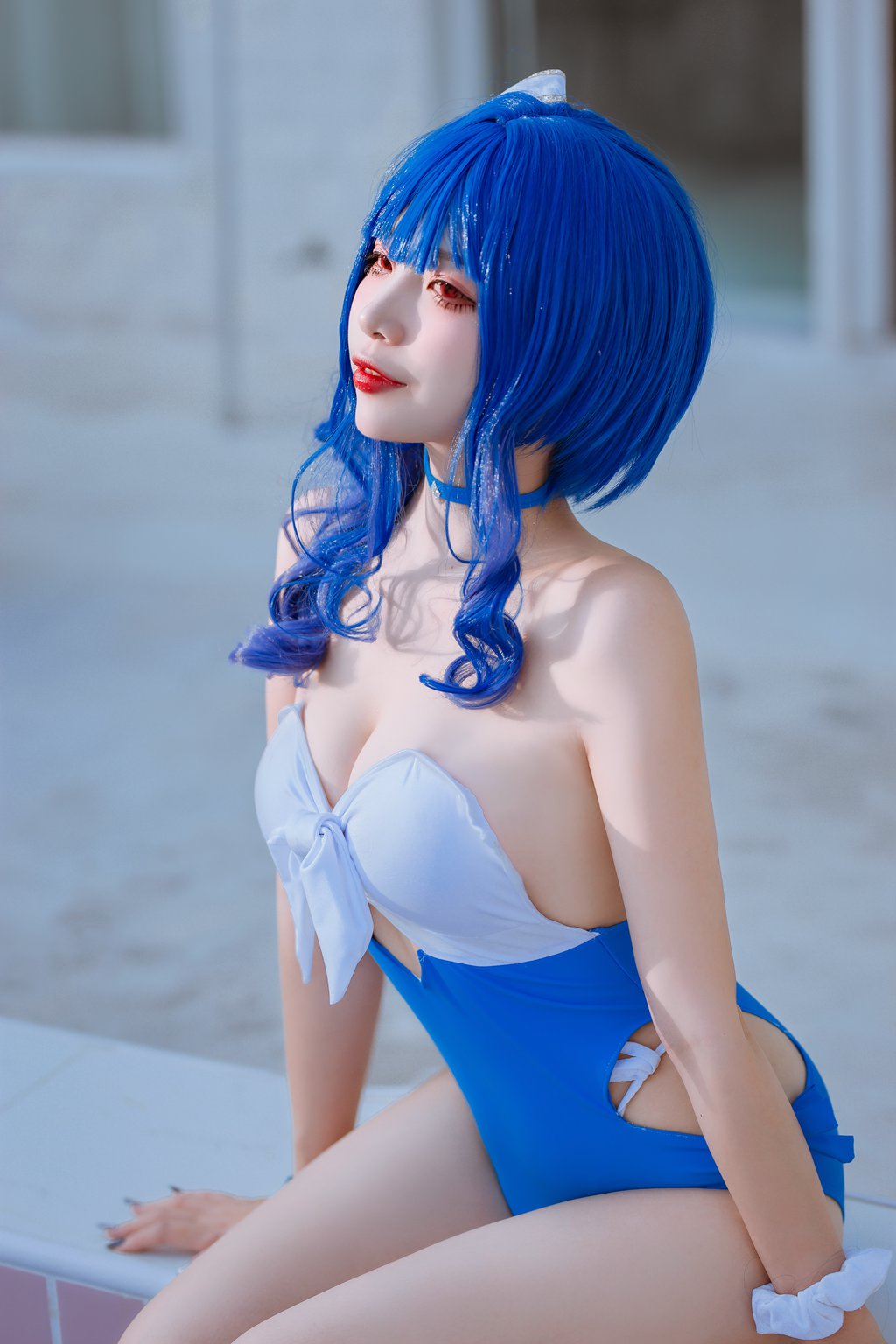 人气动漫博主@二佐Nisa 碧蓝波拉泳装 [26P/267MB] 网红写真-第3张