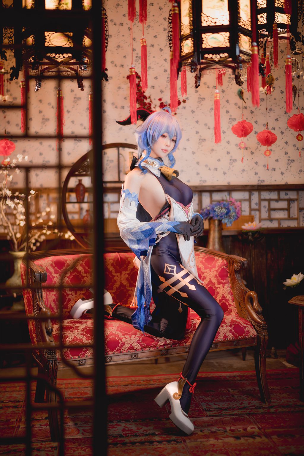 台湾Coser@ElyEE子 Ganyu [15P-41MB] 网红写真-第3张