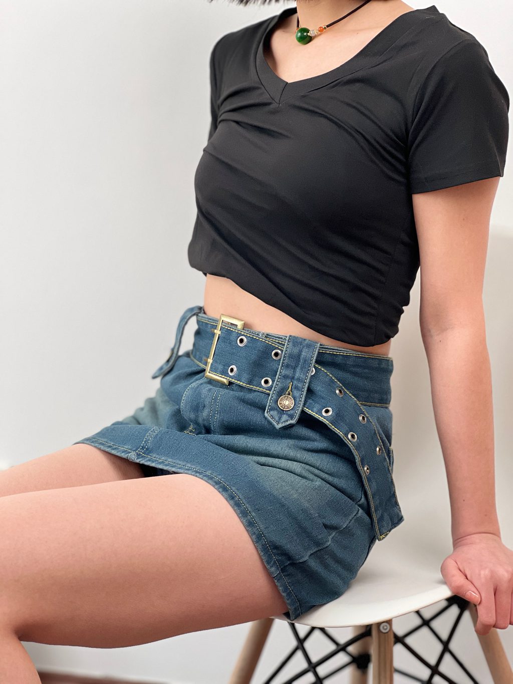 三禾摄影 NO.029 牛仔裙 高跟鞋 [225P/1V/1.74GB] 三禾摄影-第1张