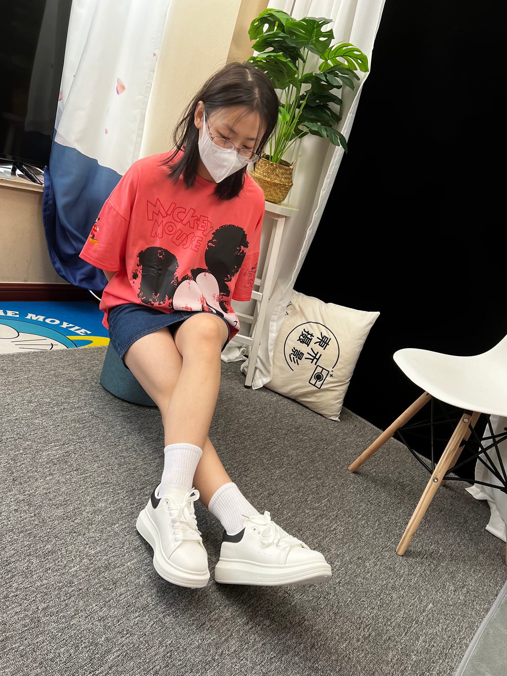 三禾摄影 NO.035 牛仔裙 棉袜 小白鞋 [185P/2V/4.19GB] 三禾摄影-第1张