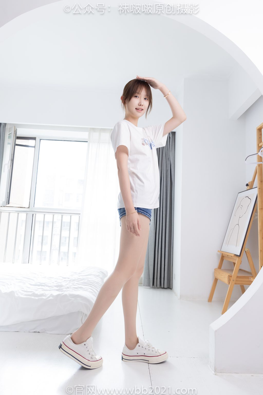 [BoBoSocks袜啵啵] NO.587 香菜-匡威帆布鞋、薄肉丝 [179P/1V/8.9GB] 年费专享-第1张