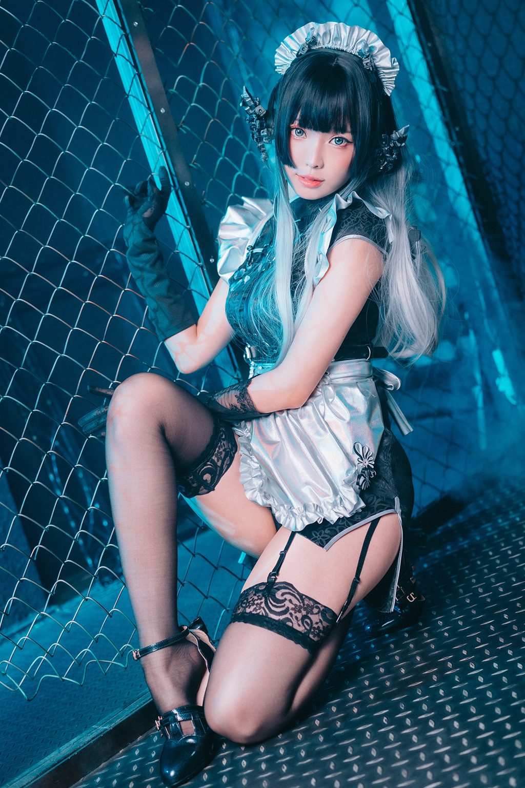 台湾Coser@ElyEE子 賽博女仆Melanite黑榴石 [30P63MB] 网红写真-第1张