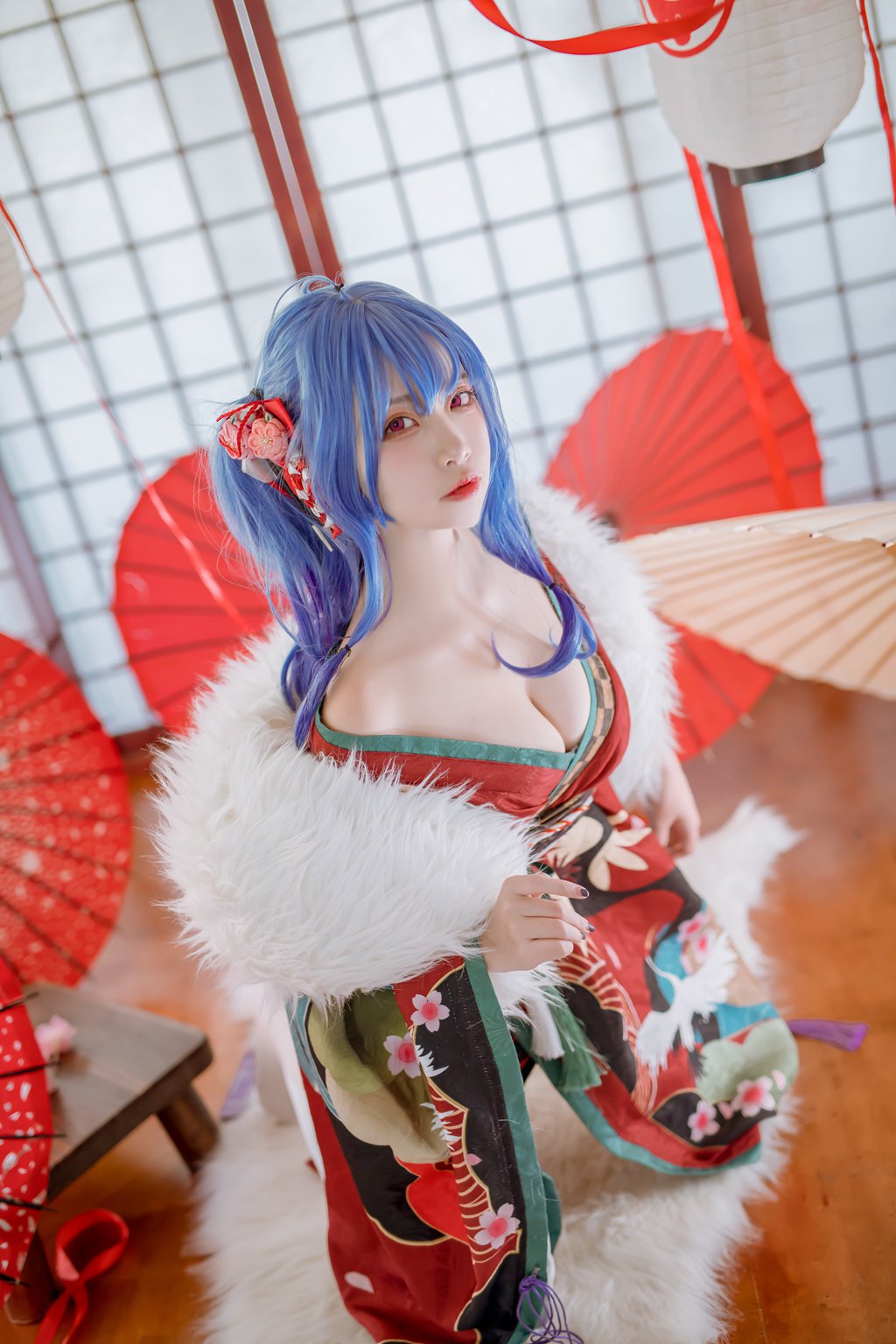 人气动漫博主@二佐Nisa 碧蓝圣路易斯和服 [22P/440MB] 网红写真-第1张