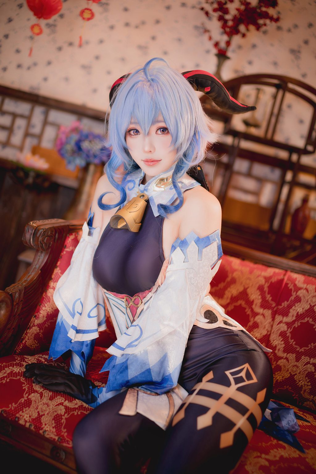 台湾Coser@ElyEE子 Ganyu [15P-41MB] 网红写真-第2张