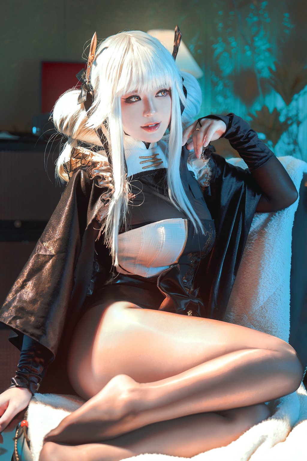 人气动漫Coser@半半子 NIKKE 布兰儿 [64P6V-376MB] 网红写真-第4张