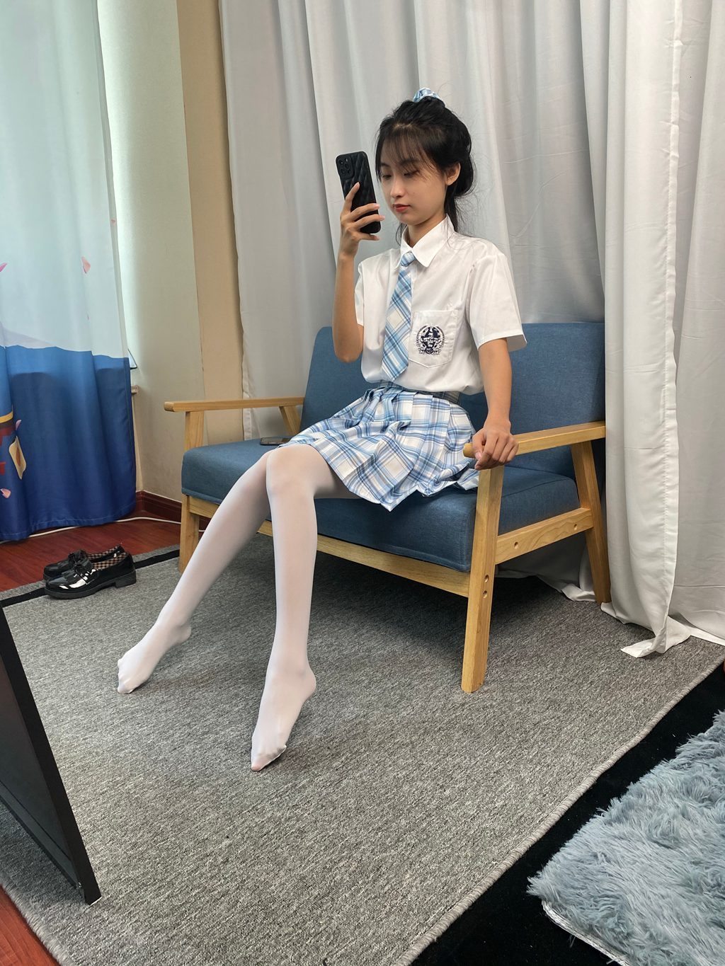 三禾摄影 NO.050 JK套装 白丝 下皮鞋 [211P/14V/2.81GB] 三禾摄影-第4张