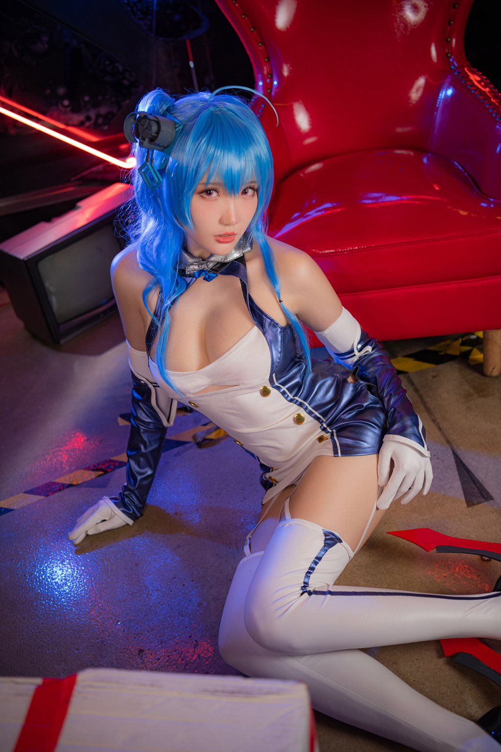 动漫Coser@瓜希酱 碧蓝航线 圣路易斯原皮 [21P-117MB] 网红写真-第4张