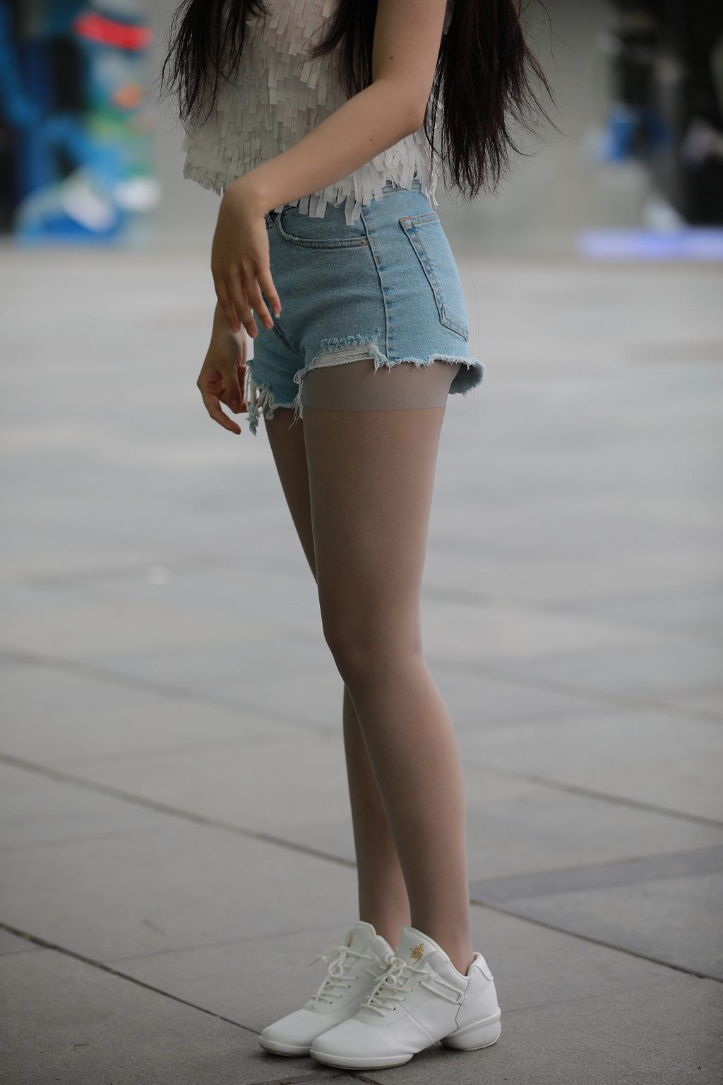 魔镜街拍 NO.182-牛仔短裤丝袜女孩[137P/123MB] 其它写真-第4张