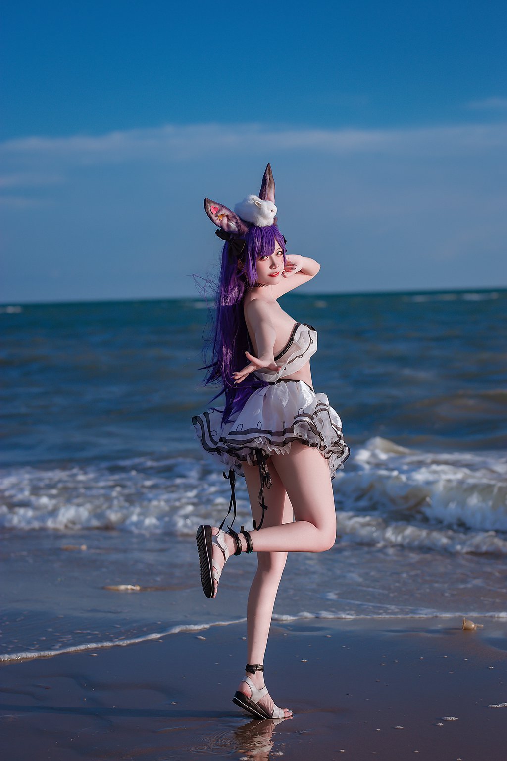 人气动漫博主@二佐Nisa《泰拉夏日纪事》方舟暗索泳装 [29P/377MB] 网红写真-第4张