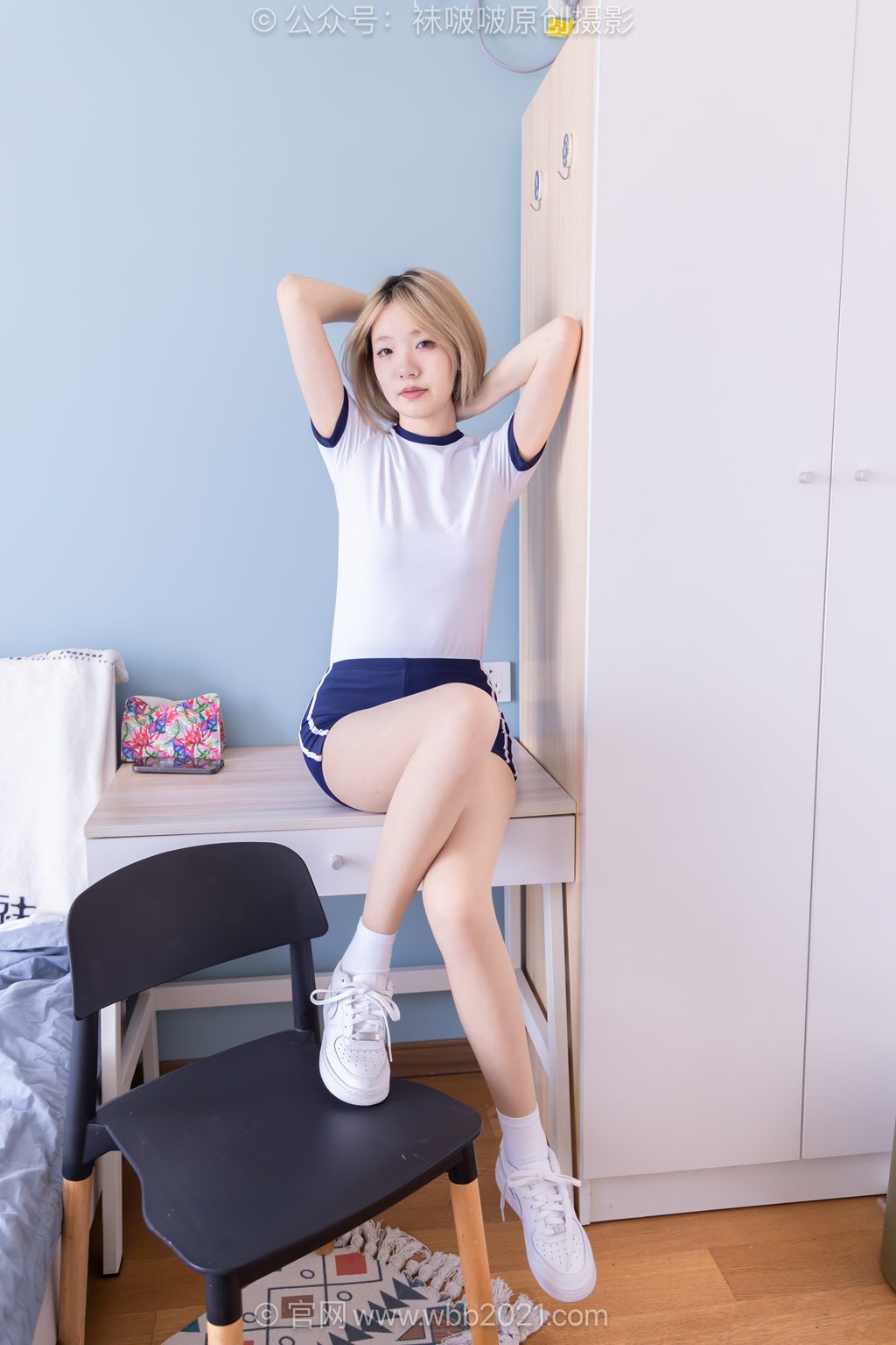 [BoBoSocks袜啵啵] NO.606 小甜豆-板鞋、纯白棉袜、薄肉丝、体操服 [155P/1V/5.04GB] 年费专享-第4张