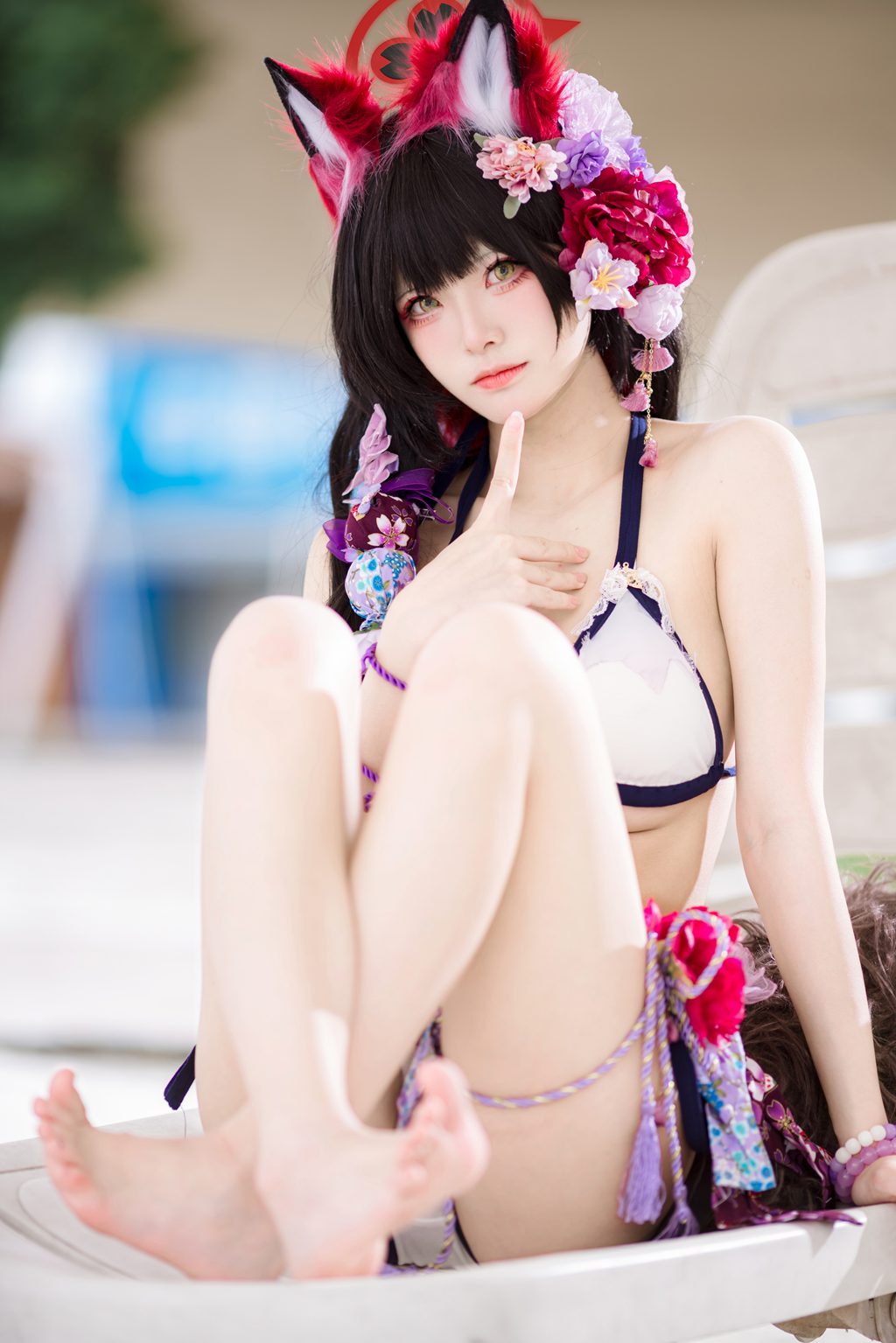 人气Coser@九柒喵 狐坂若藻水着 [23P/167MB] 网红写真-第4张