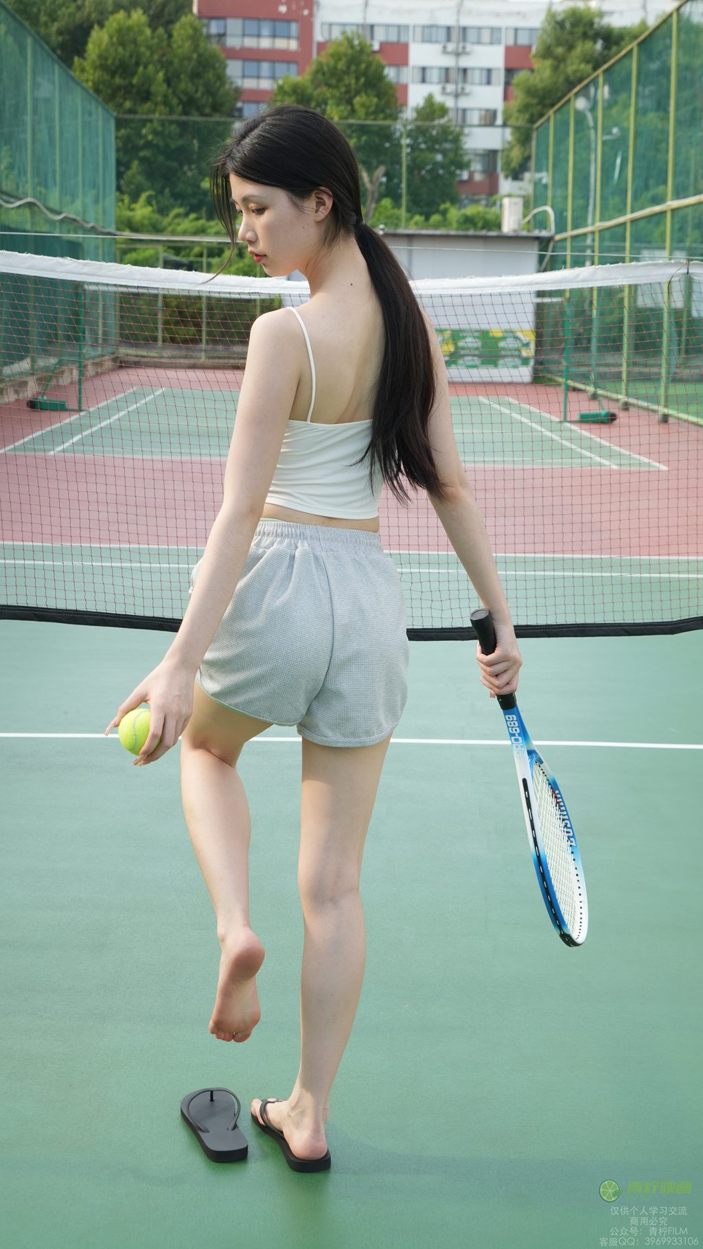 [青柠映画] NO.122 小小 网球吊带素甲素材（全套版）[144P/2V/8.53G] 年费专享-第4张