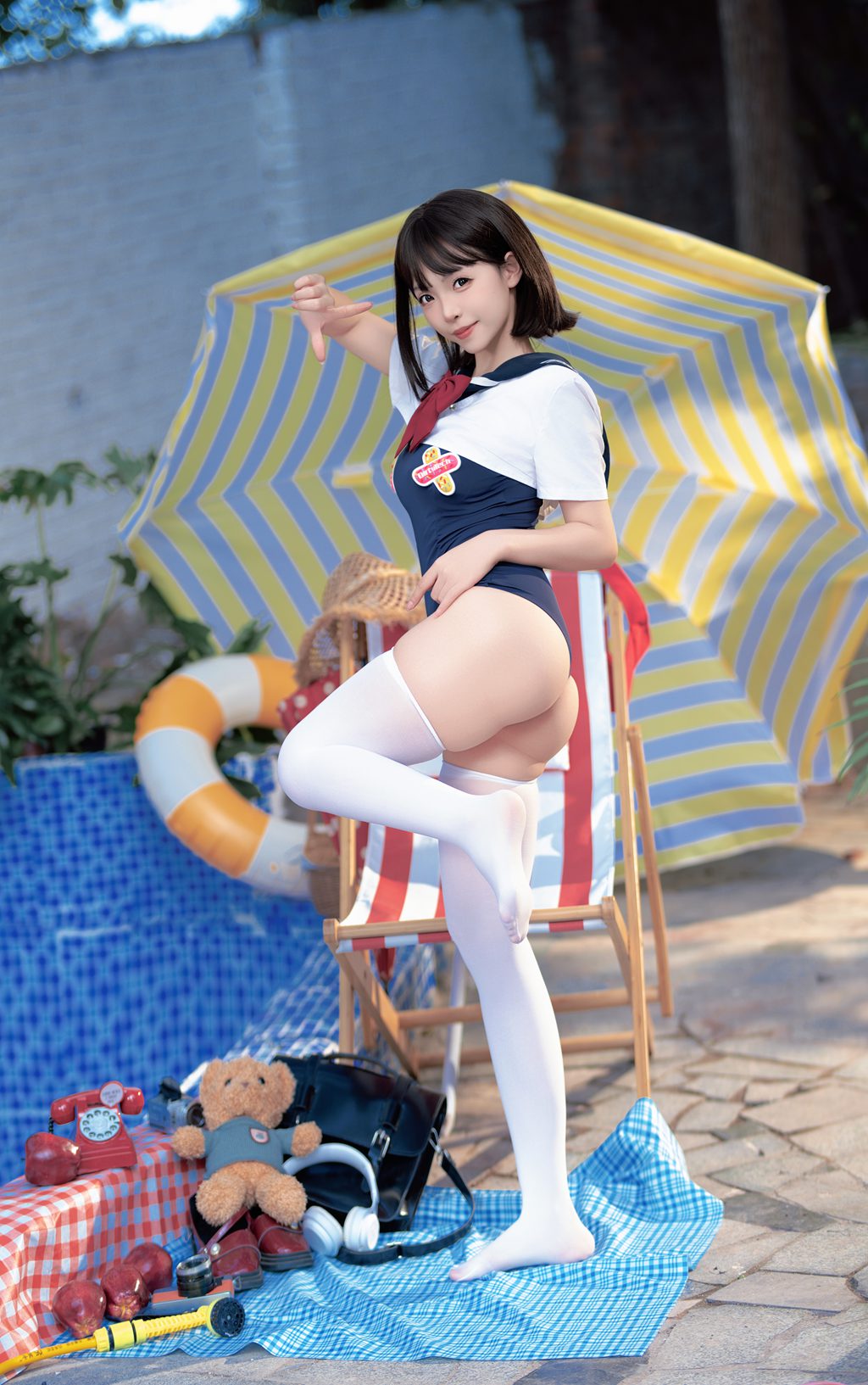 动漫博主@Bangni邦尼 反差JK泳装 [97P/7V/843MB] 网红写真-第3张