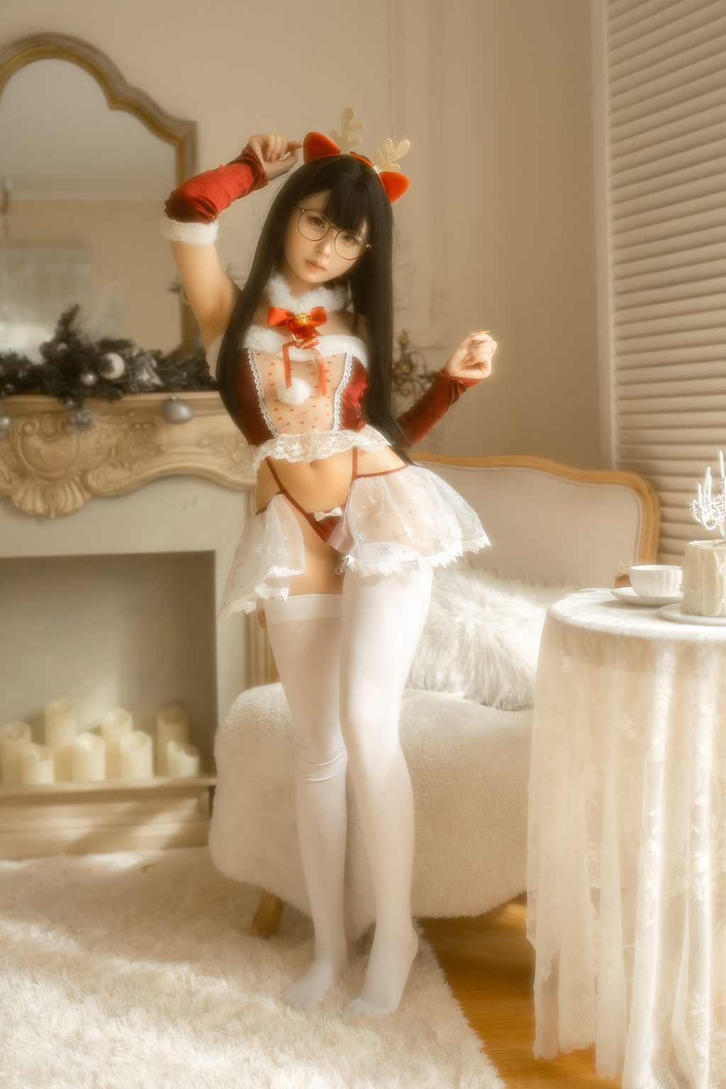网紅Coser@幼水铃衣 –圣诞小鹿[80P-2V-2.63G] 网红写真-第3张