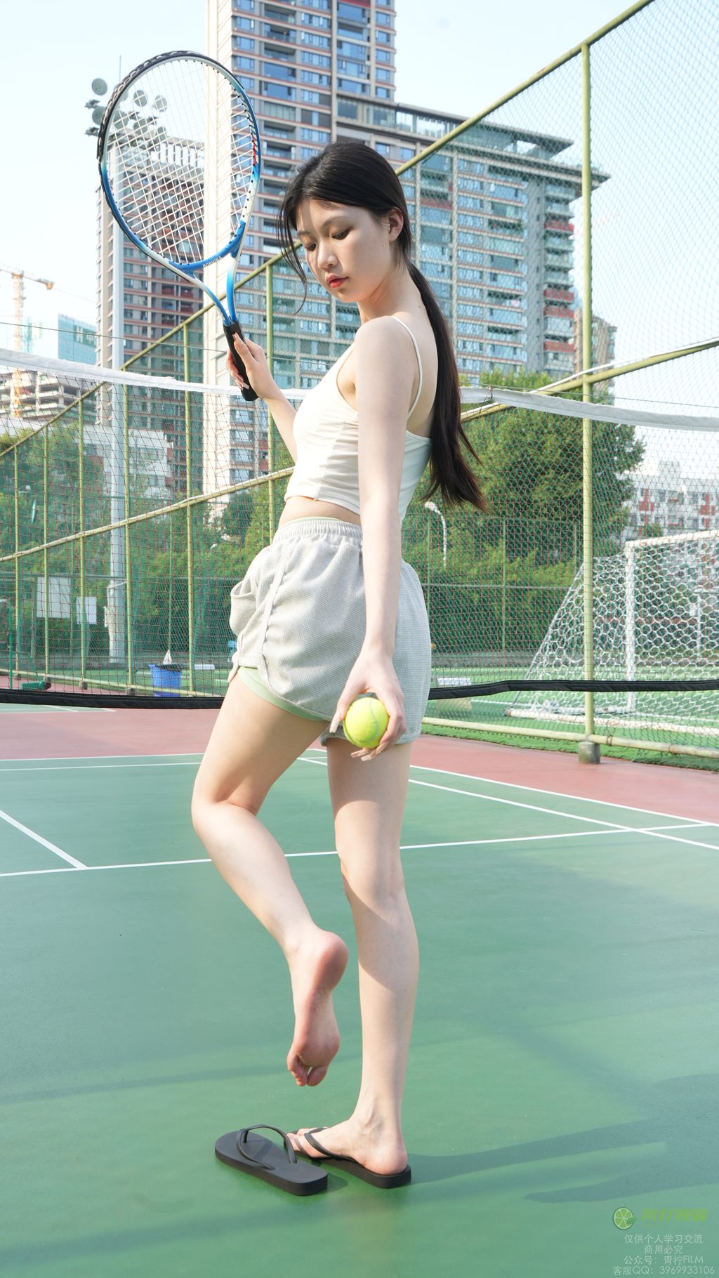 [青柠映画] NO.122 小小 网球吊带素甲素材（全套版）[144P/2V/8.53G] 年费专享-第3张