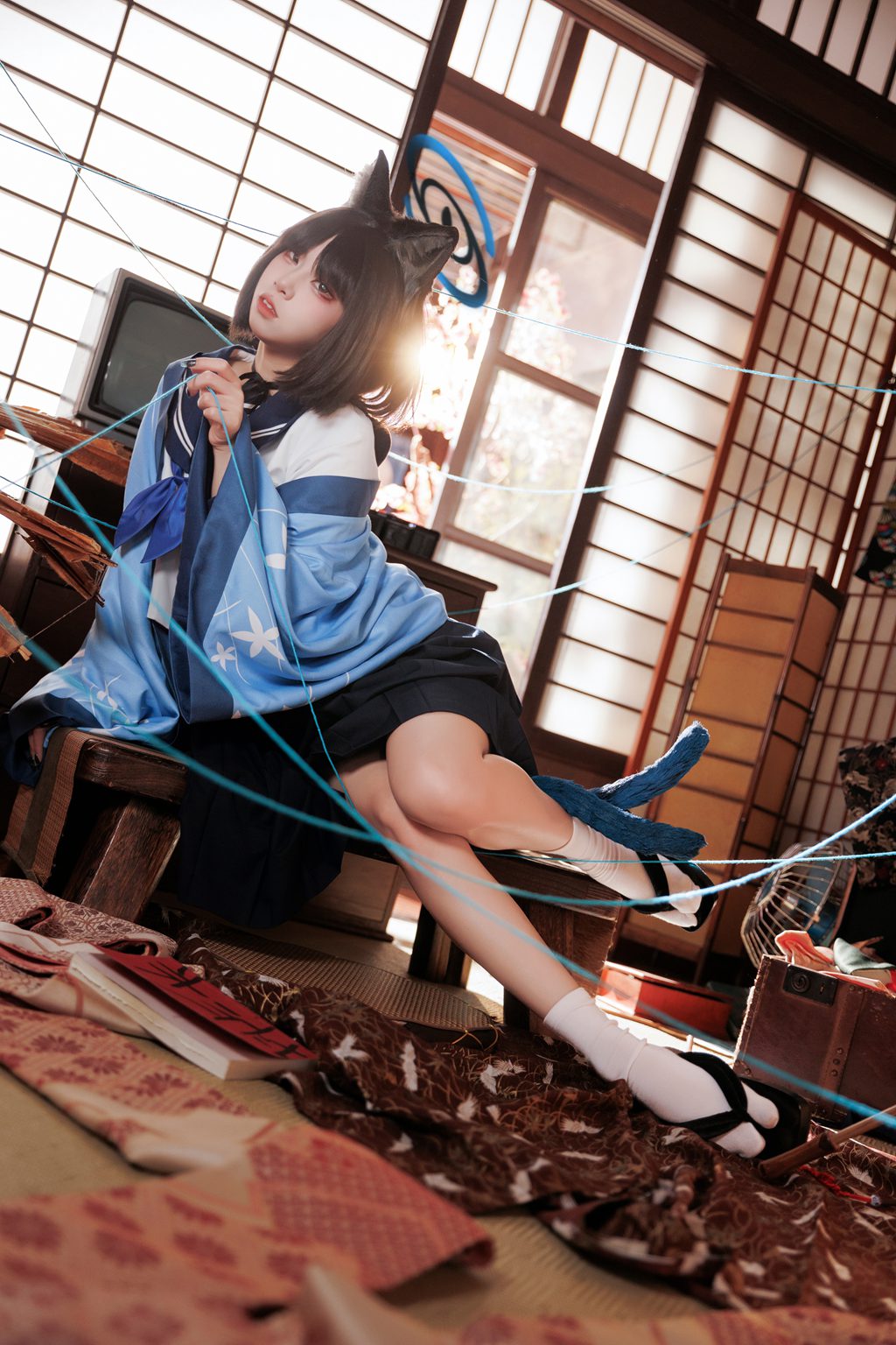 网紅Coser@纸悦Etsu_ko –桔梗毛线团[25P-191M] 网红写真-第3张