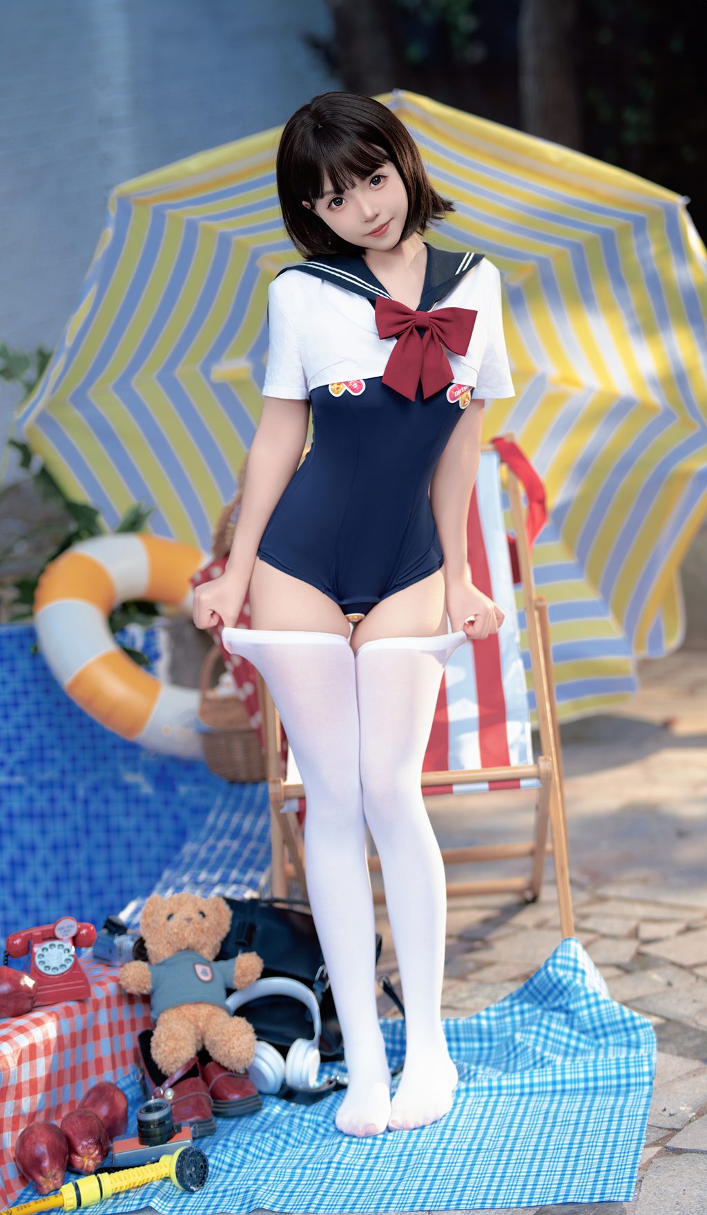 动漫博主@Bangni邦尼 反差JK泳装 [97P/7V/843MB] 网红写真-第2张