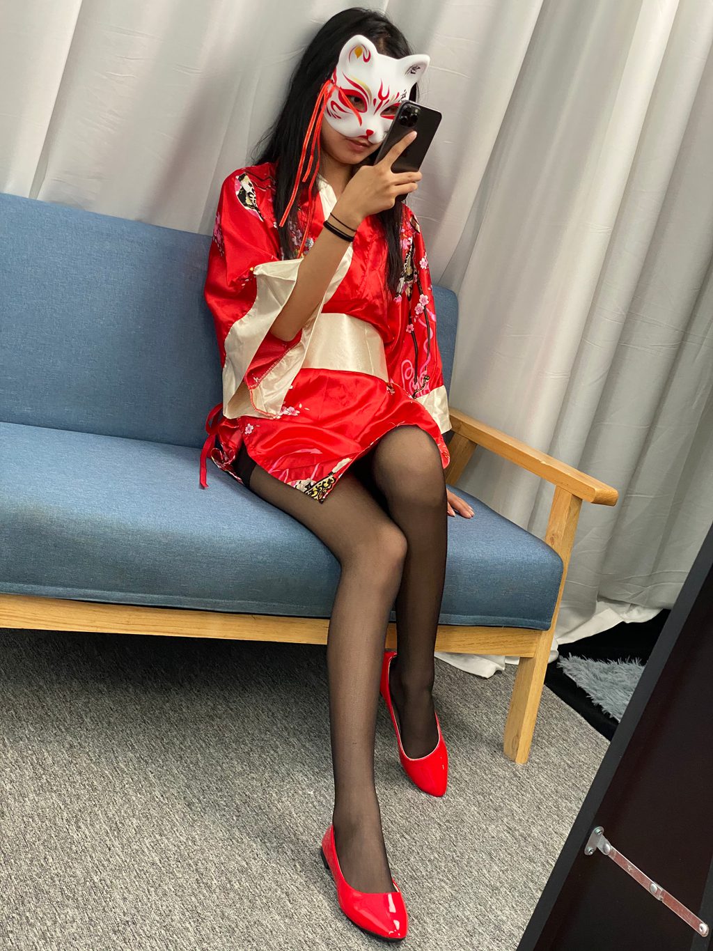 三禾摄影 NO.052 和服 嘿丝 肉丝 平底鞋 [226P/1V/2.81GB] 三禾摄影-第2张