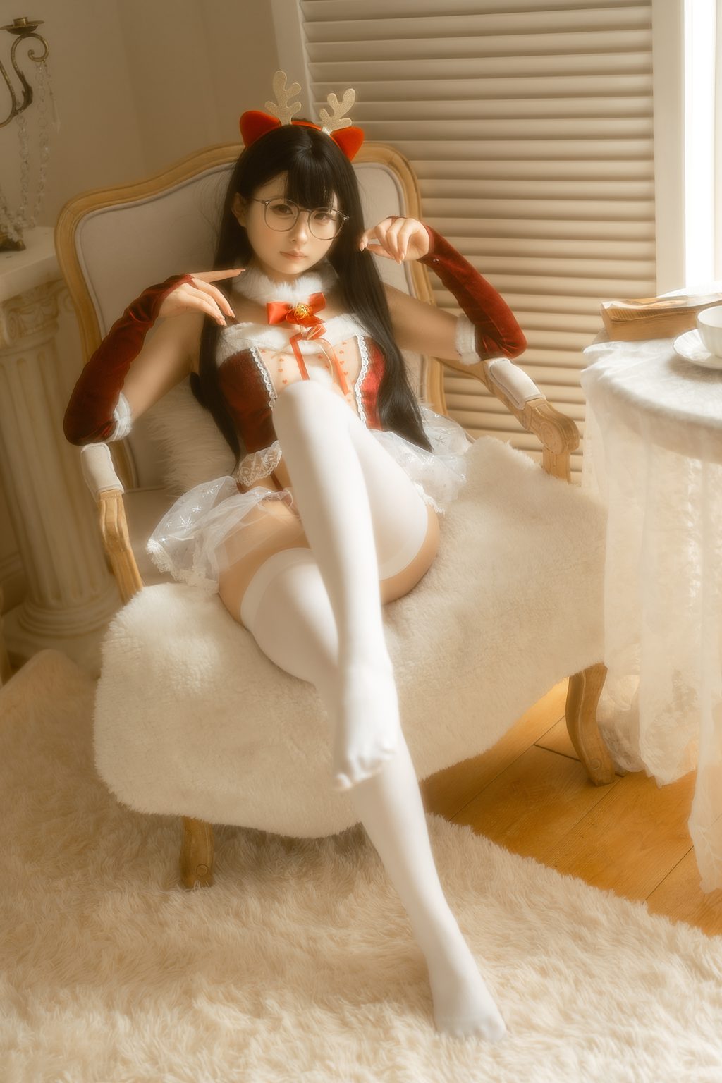 网紅Coser@幼水铃衣 –圣诞小鹿[80P-2V-2.63G] 网红写真-第2张