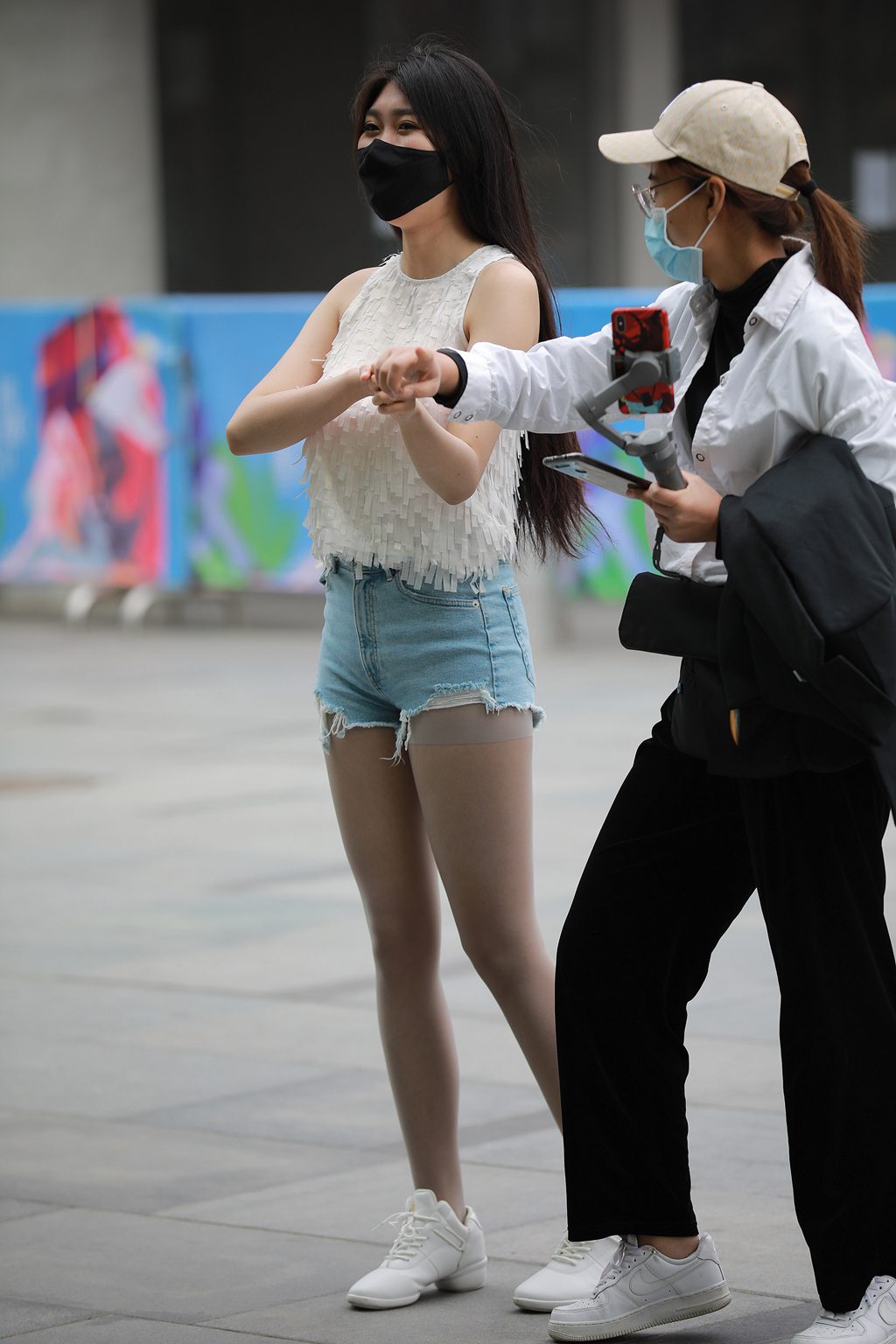 魔镜街拍 NO.182-牛仔短裤丝袜女孩[137P/123MB] 其它写真-第3张