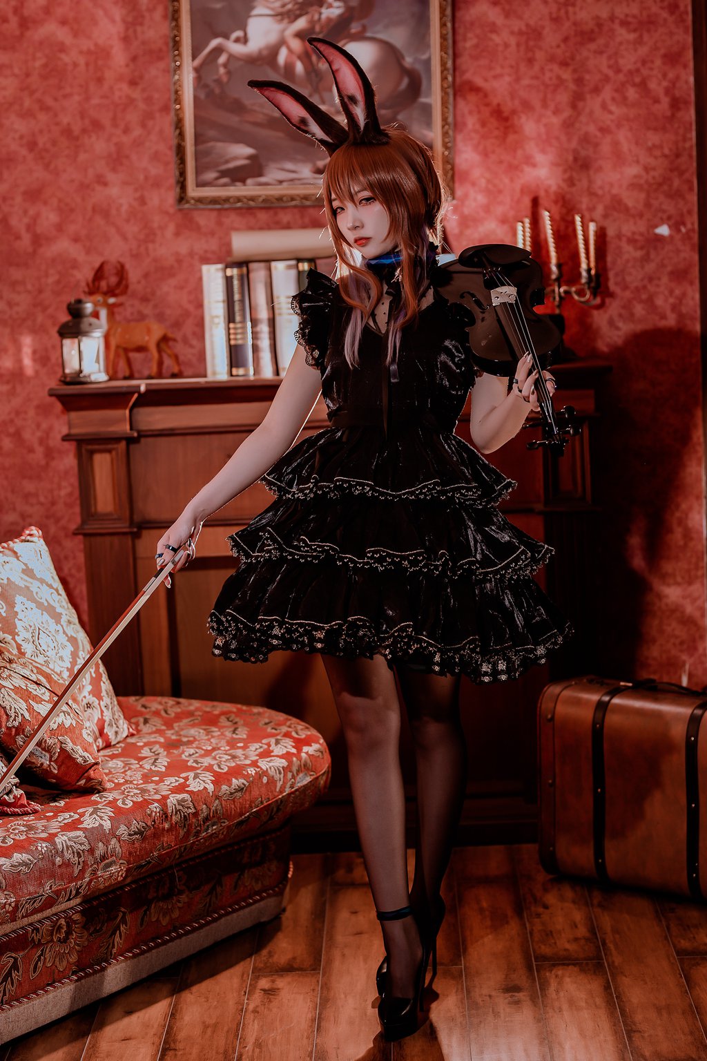 人气动漫博主@二佐Nisa 明日方舟阿米娅音乐会 [15P/170MB] 网红写真-第2张