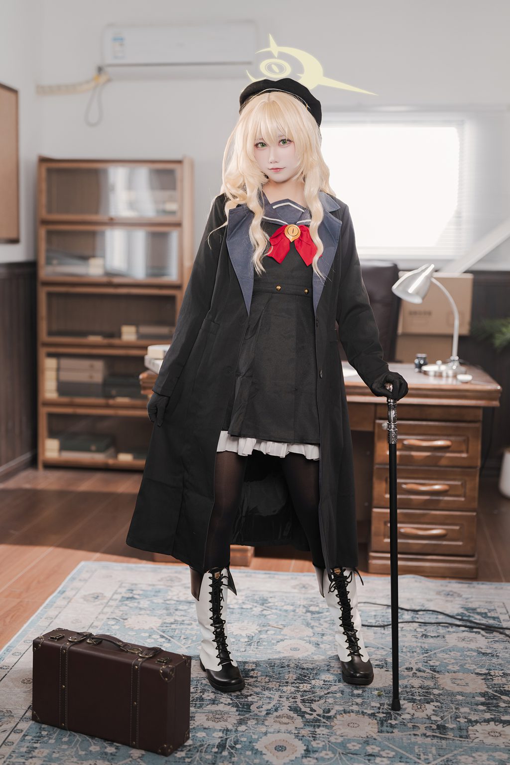 动漫博主@lunananya 蔚蓝档案 笑面教授 [56P-172MB] 网红写真-第2张