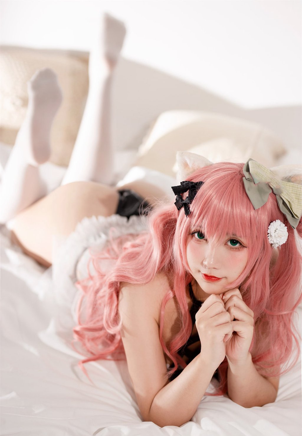 知名动漫博主@九曲Jean 粉发妹妹 [46P-214MB] 网红写真-第2张