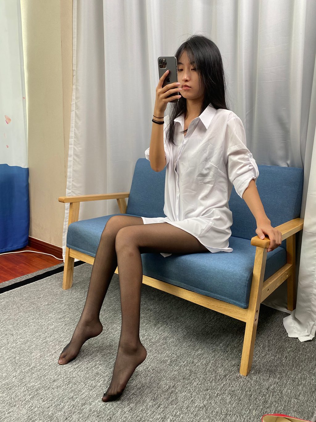 三禾摄影 NO.051 白衬衣 嘿丝 高跟 [128P/9V/1.12GB] 三禾摄影-第1张