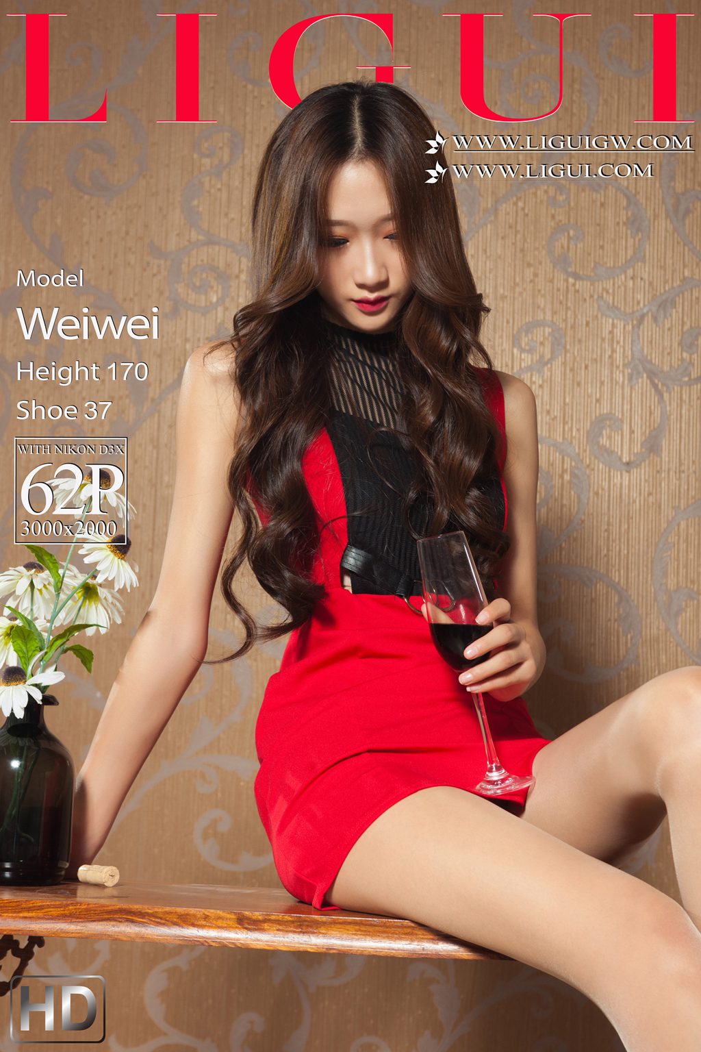 [Ligui丽柜] 2025.11.12 只有丝袜和红酒作伴的失恋女孩 微微 [63P/98MB] Ligui丽柜-第1张