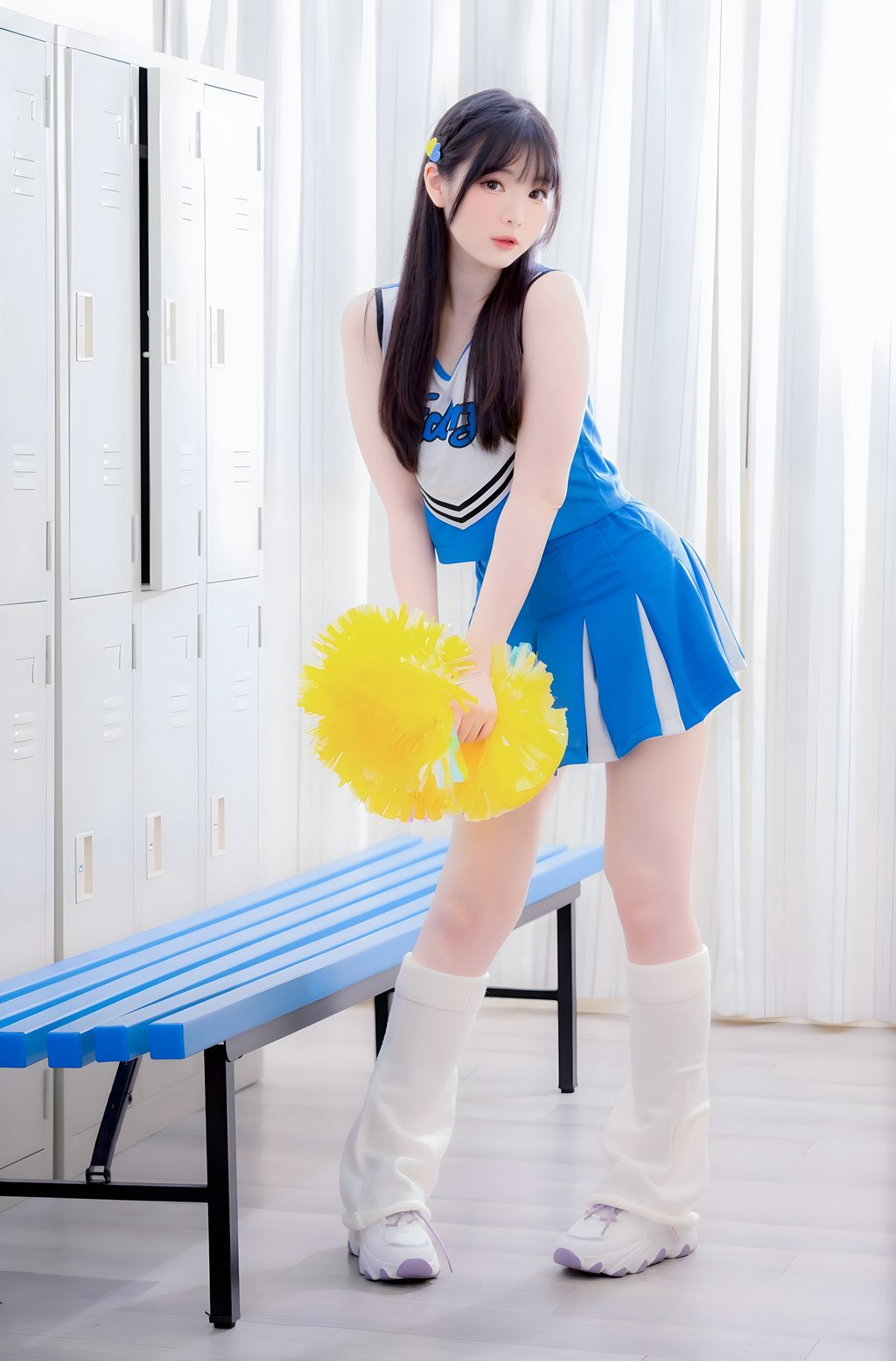 网紅Coser@霜月shimo Cheerleader[22P-196M] 网红写真-第1张
