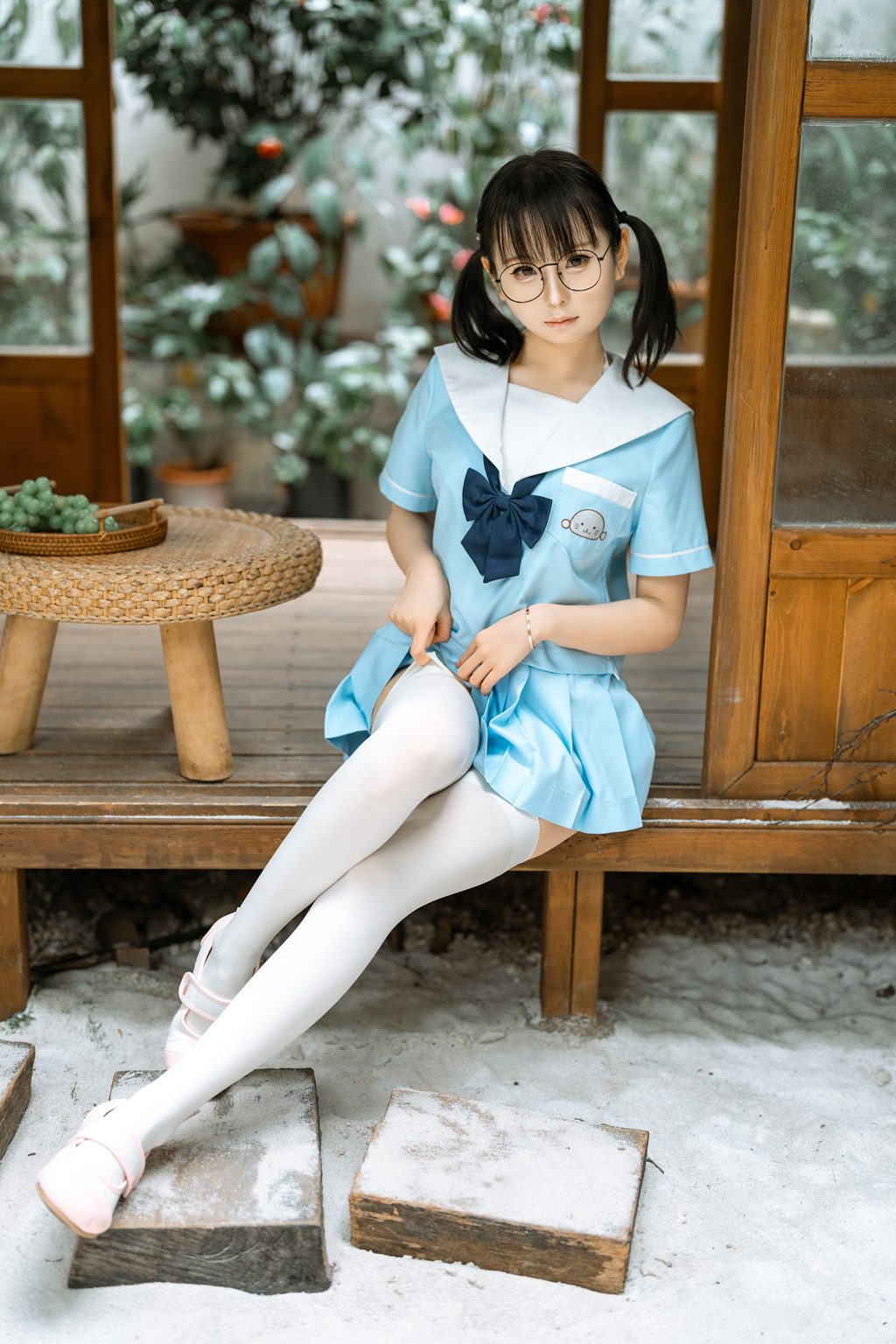 网紅Coser@幼水铃衣 –双马尾[79P-1V-1.42G] 网红写真-第2张