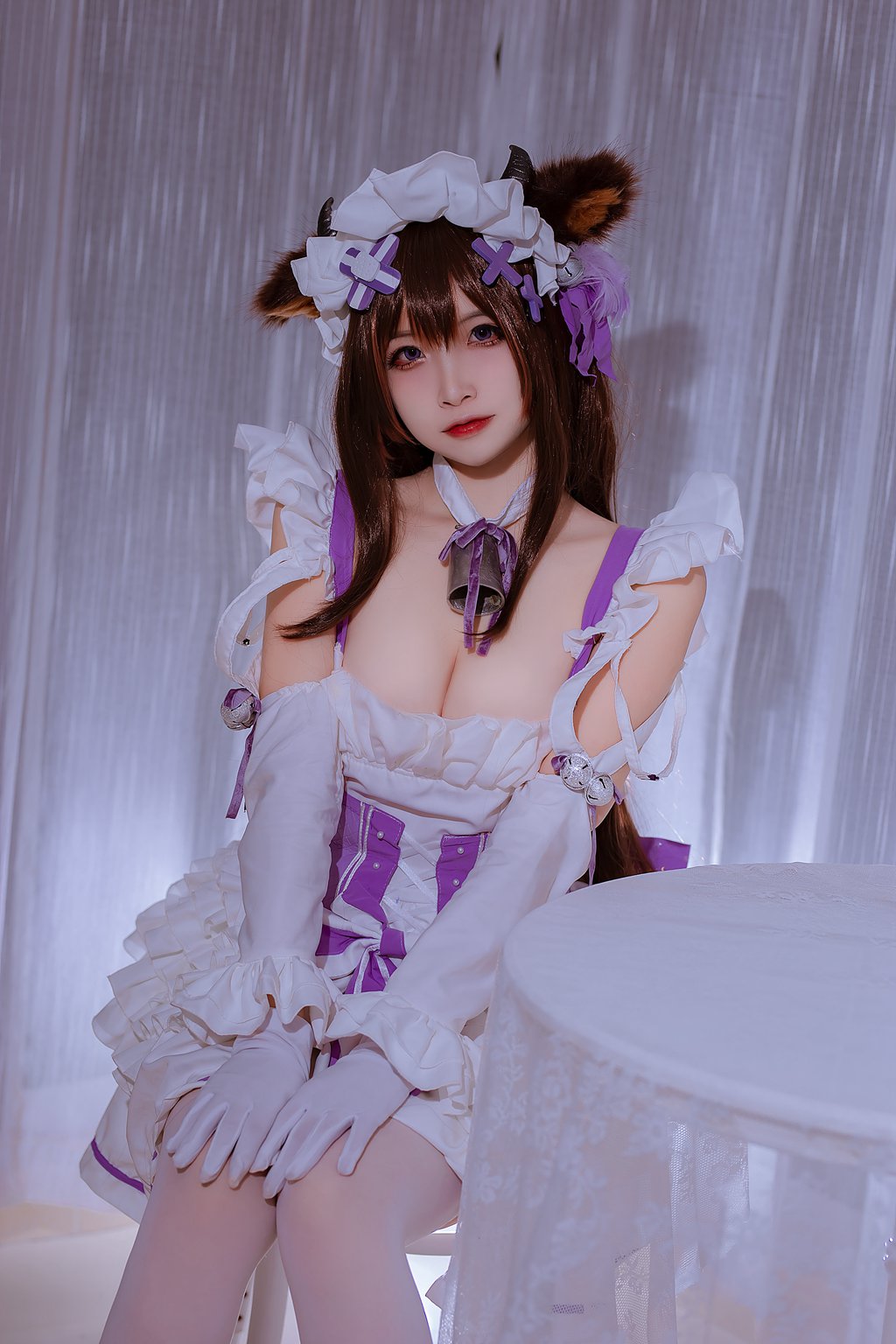 人气动漫博主@二佐Nisa 碧蓝樫野同人女仆 [31P/195MB] 网红写真-第1张