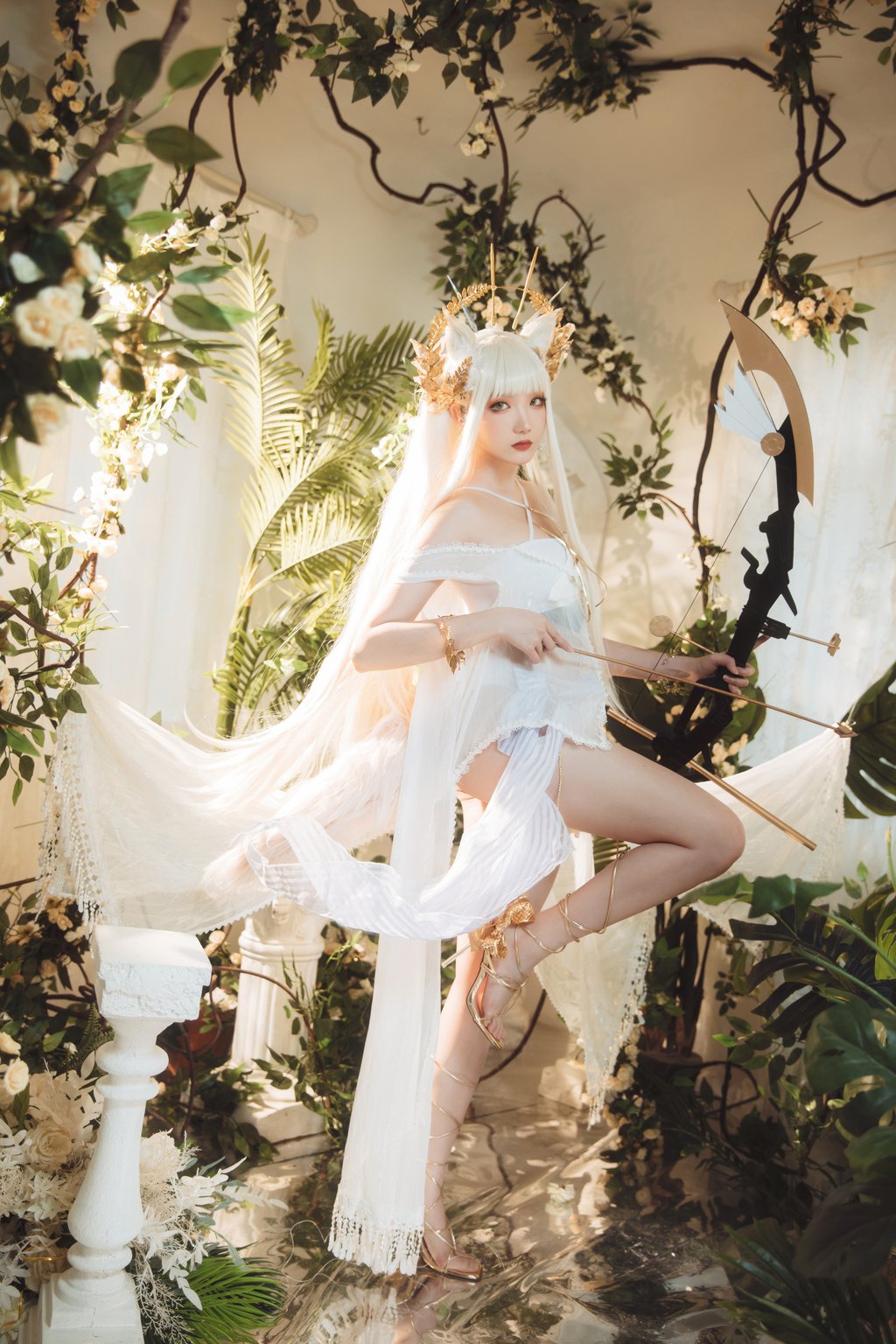 动漫Coser@瓜希酱 明日方舟 白金泳装 (Platinum) [25P-159MB] 网红写真-第2张