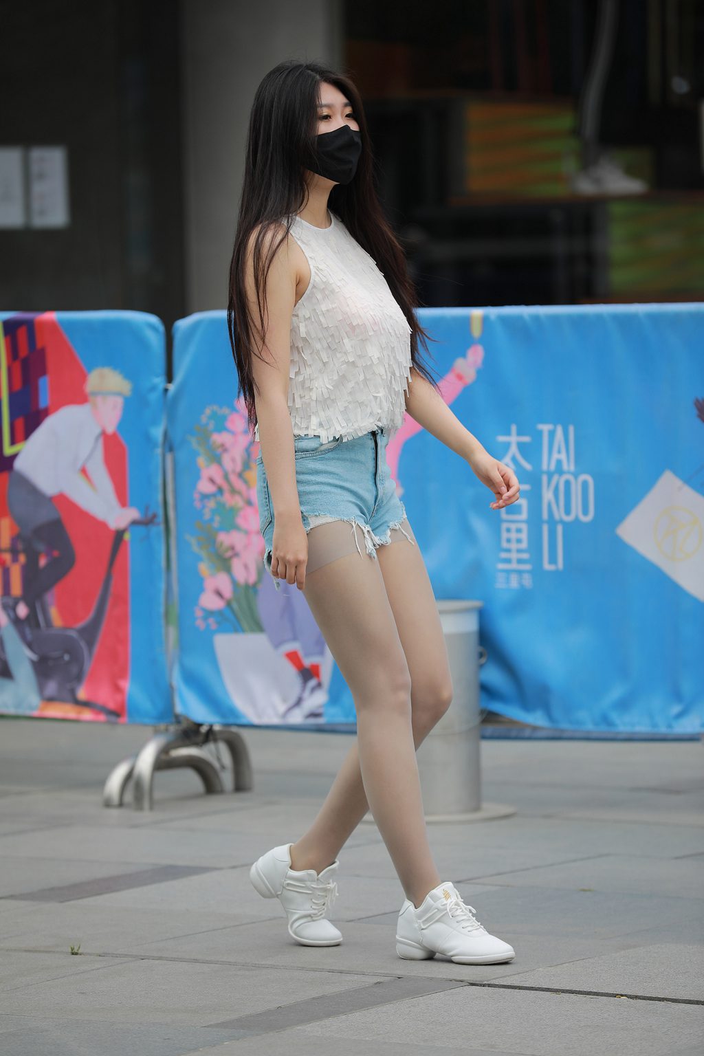 魔镜街拍 NO.182-牛仔短裤丝袜女孩[137P/123MB] 其它写真-第1张