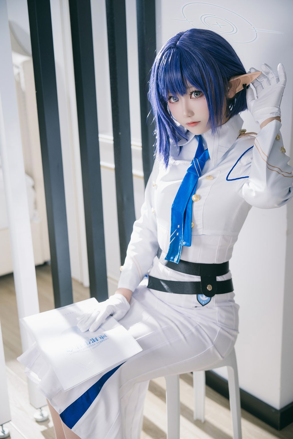 动漫博主@lunananya 蔚蓝档案 扇喜葵 [24P-201MB] 网红写真-第1张