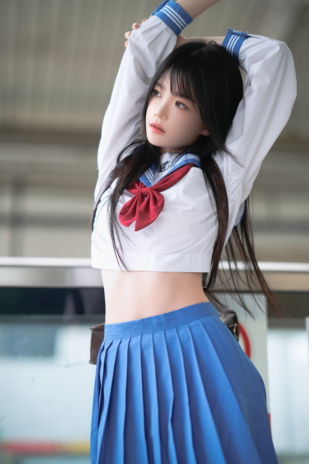 人气Coser@桜桃喵 地铁JK [33P/327MB] 网红写真-第1张