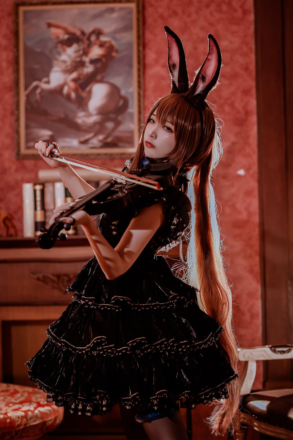 人气动漫博主@二佐Nisa 明日方舟阿米娅音乐会 [15P/170MB] 网红写真-第1张