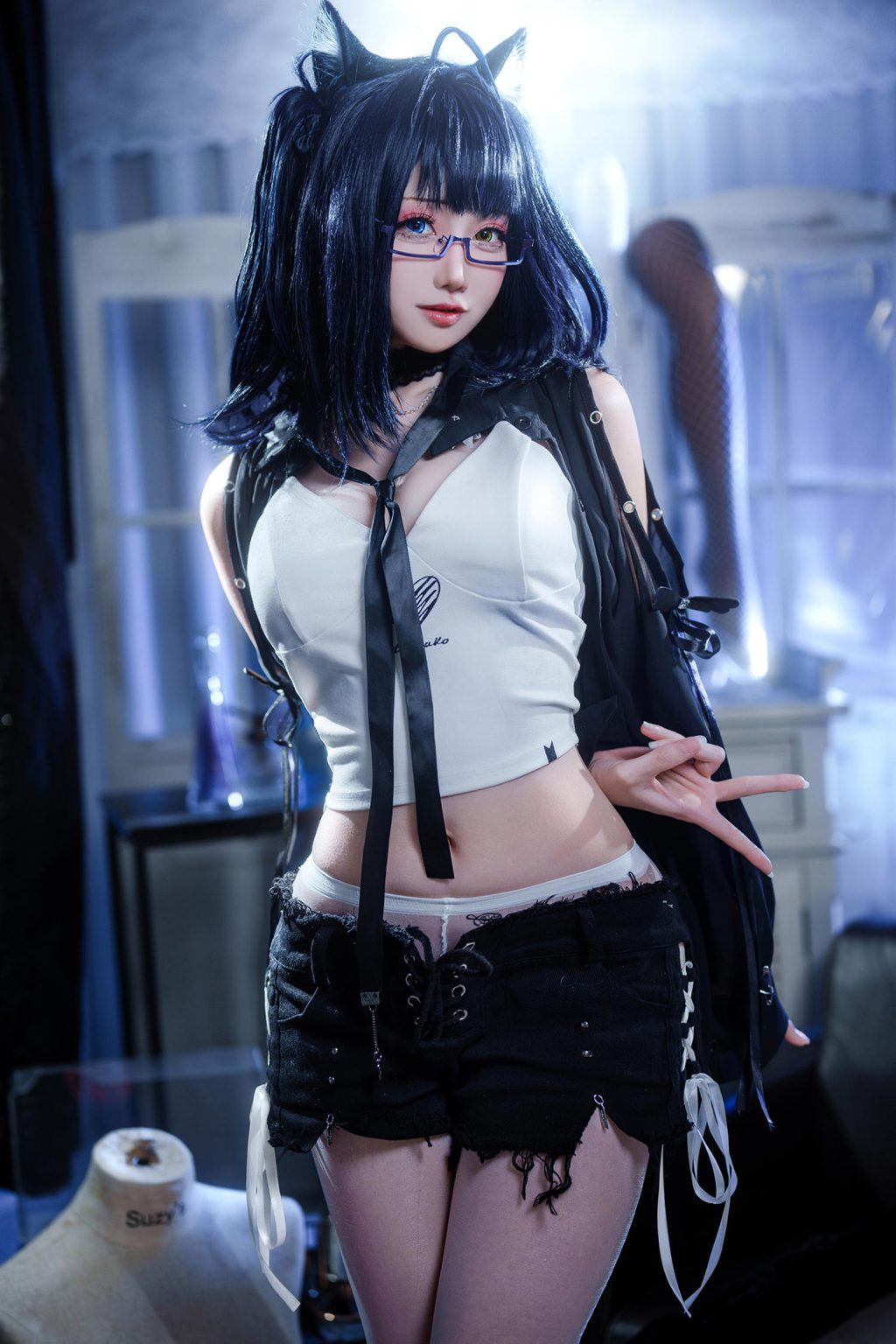 动漫博主@焖焖碳  黑茶子 [22P-287MB] 网红写真-第1张