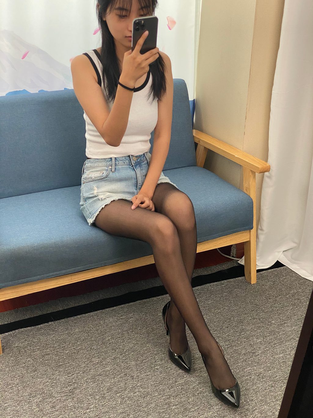 三禾摄影 NO.057 嘿丝 高跟 牛仔短裤 [138P/0.98GB] 三禾摄影-第1张