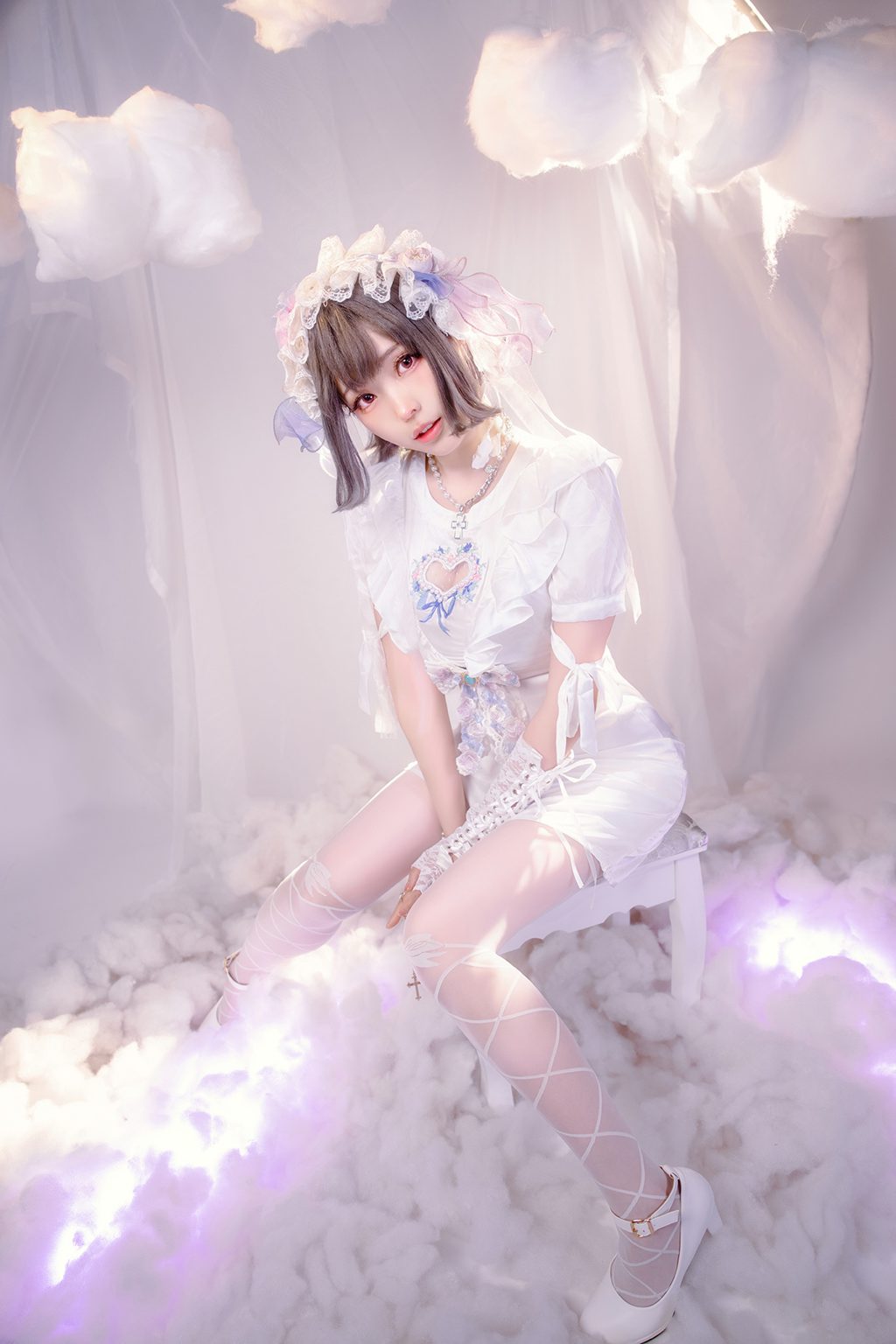 台湾Coser@ElyEE子 2024年10月订阅 (2／3套) Cloudy Dreaming雲朵夢境 [25P2V45MB] 网红写真-第4张