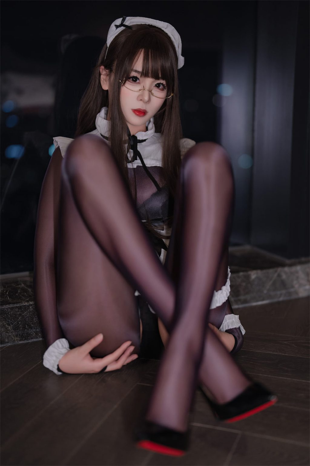 动漫Coser@轩萧 连体丝女仆[90P-1V-677.5M] 网红写真-第4张