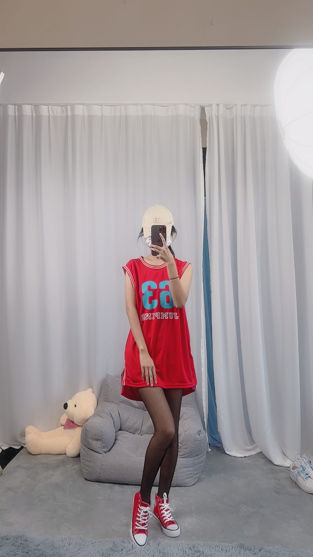 三禾摄影 NO.059 篮球服 嘿丝 帆布鞋 牛仔短裤 [121P/3V/897MB] 三禾摄影-第3张