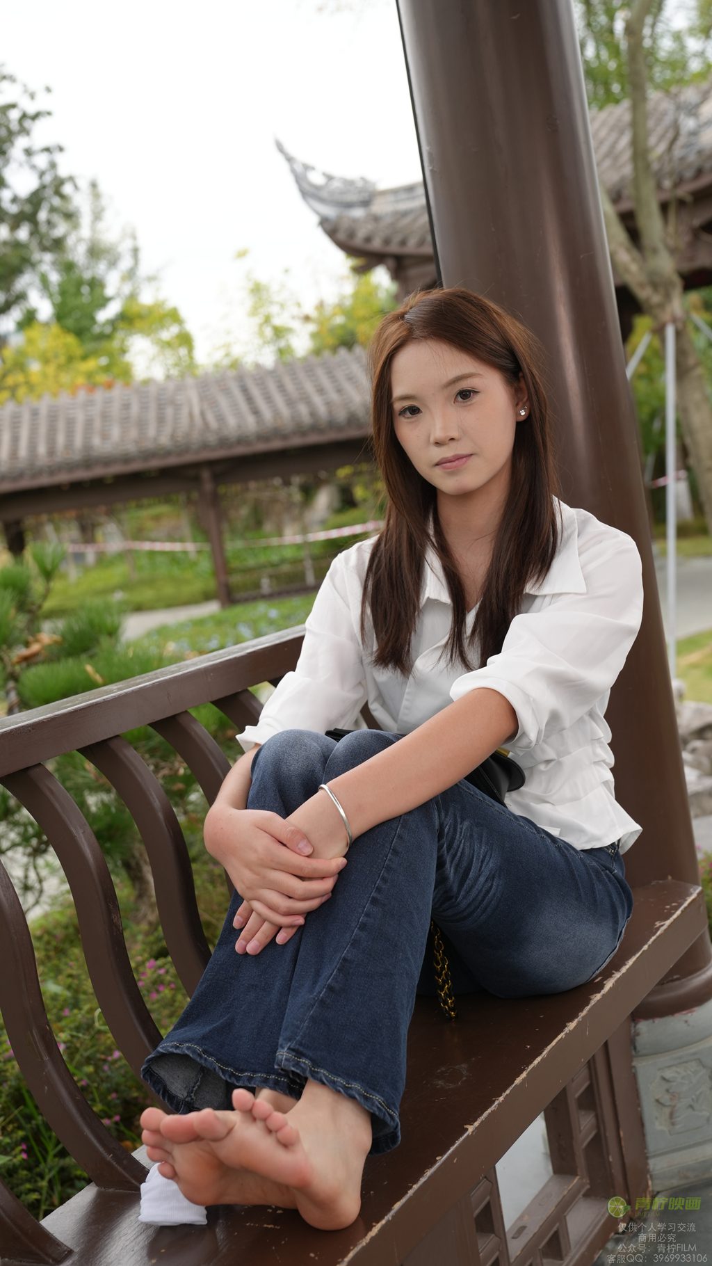 [青柠映画] NO.125 兰兰 白袜素甲素材（全套版）[127P/2V/7.02G] 年费专享-第3张