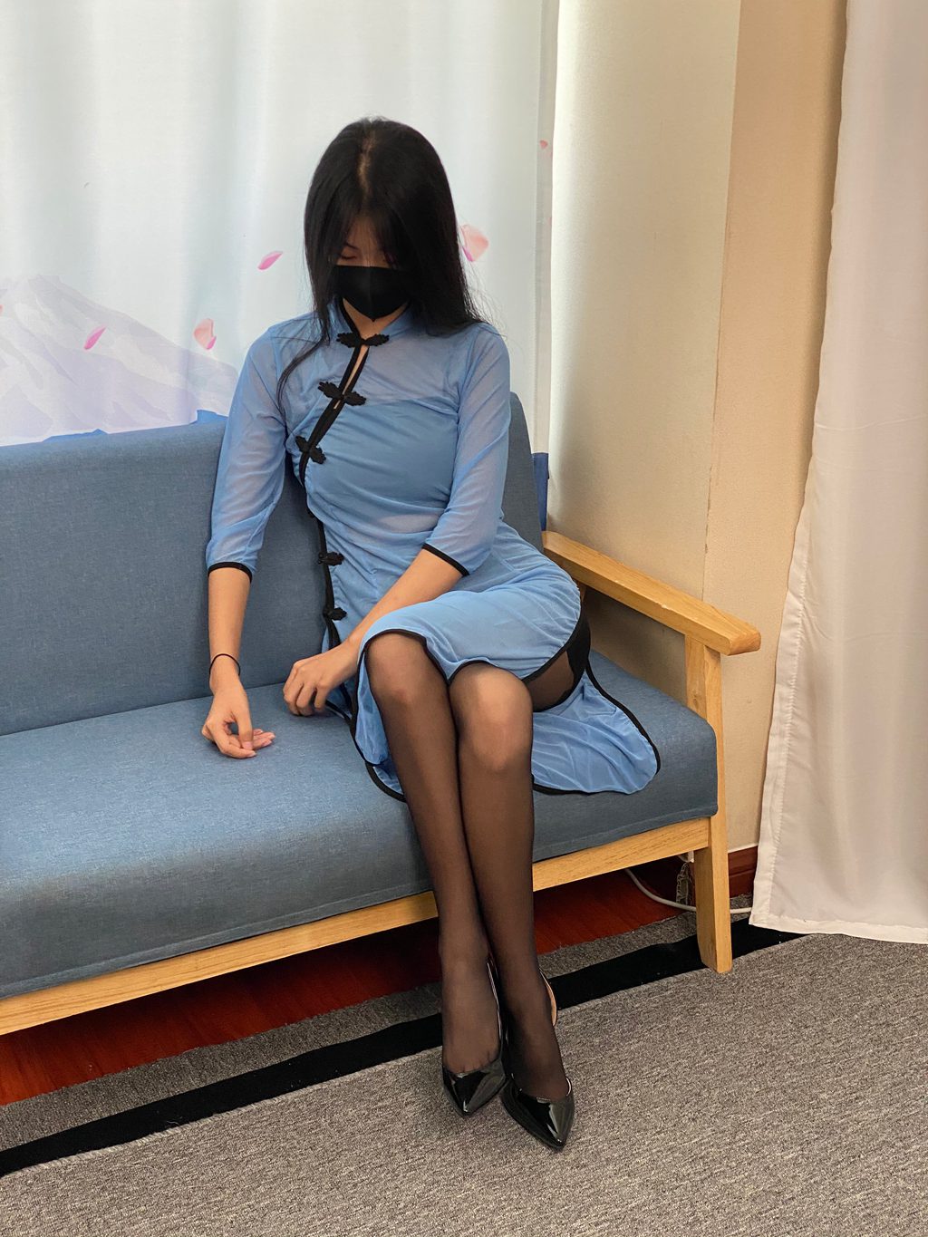 三禾摄影 NO.064 薄丝旗袍 嘿丝 高跟 [245P/1.35GB] 三禾摄影-第3张