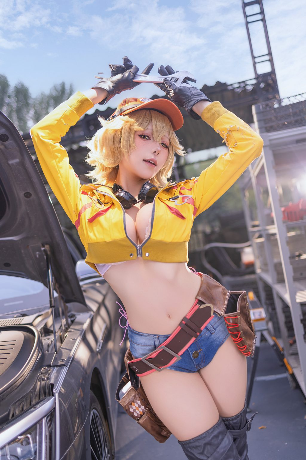 网紅博主@咬一口兔娘(黏黏团子兔) 03月作品FF15-希德妮奥拉姆[95P-1V-2.01G] 网红写真-第3张