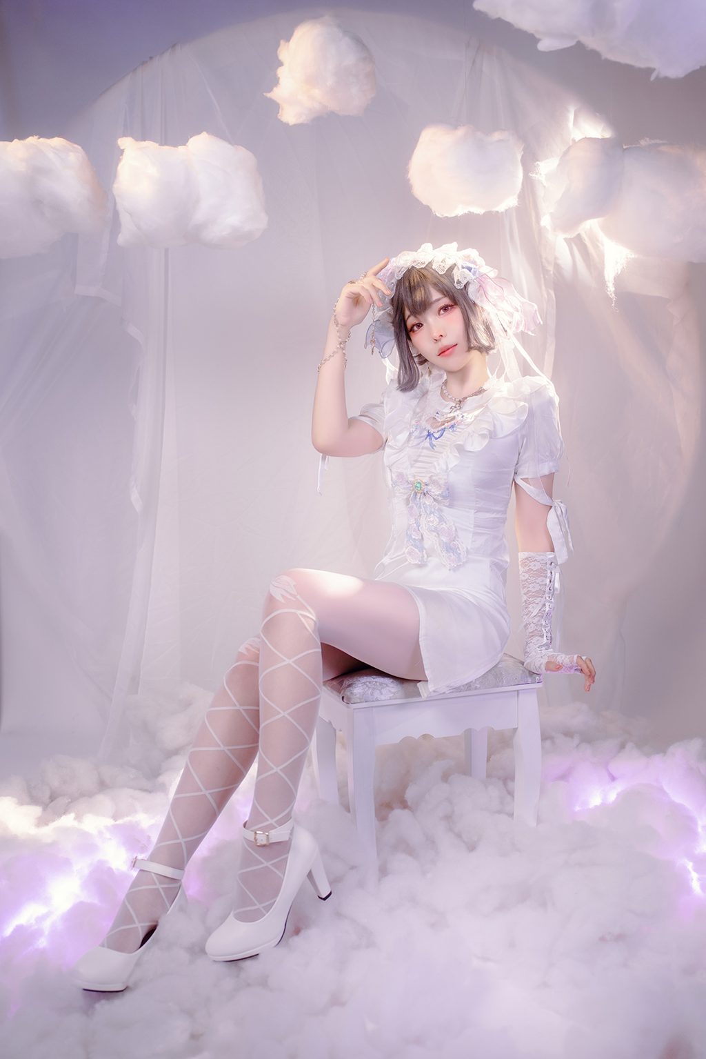 台湾Coser@ElyEE子 2024年10月订阅 (2／3套) Cloudy Dreaming雲朵夢境 [25P2V45MB] 网红写真-第3张