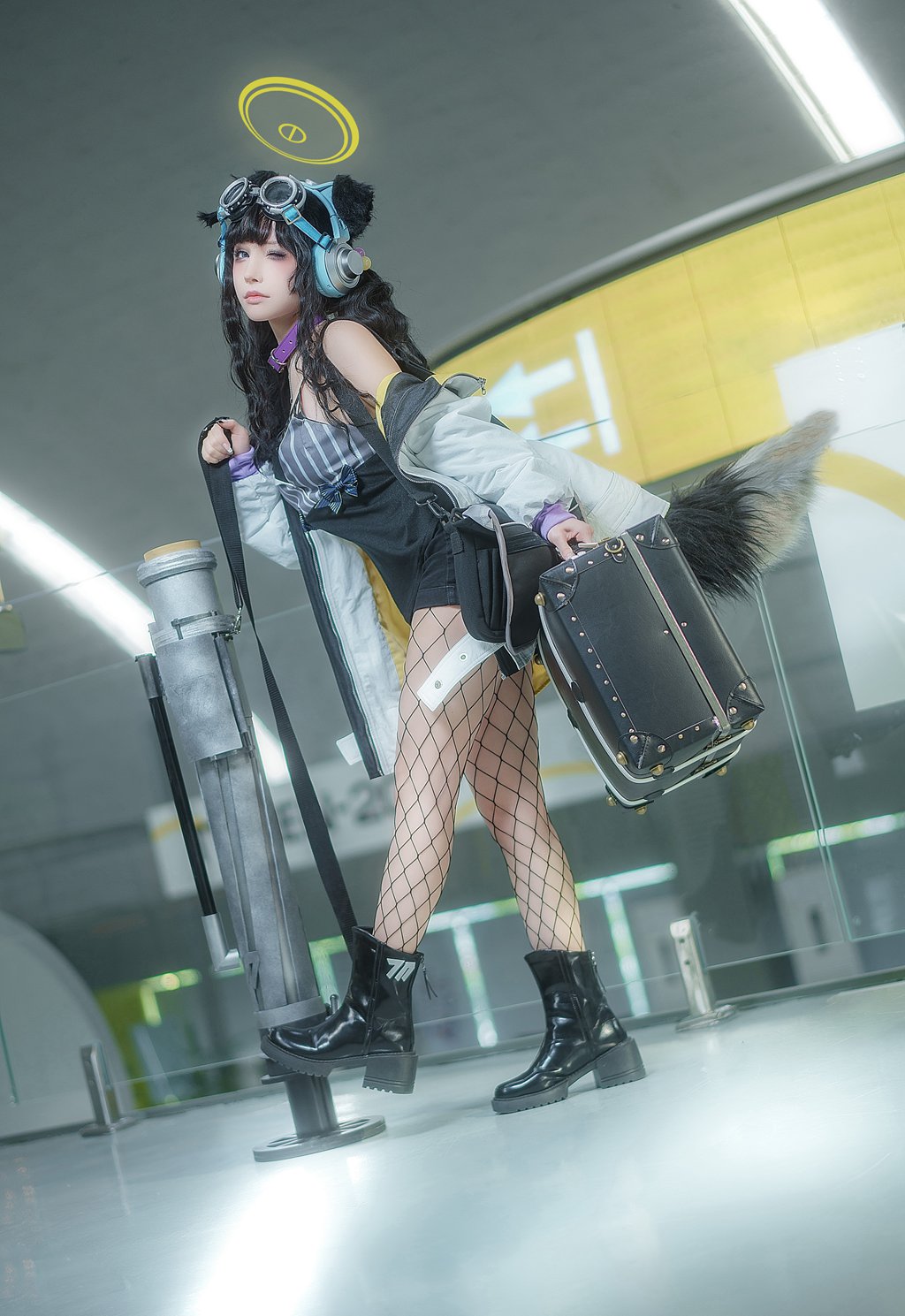 网紅Coser@一千只猫薄禾 –蔚蓝档案 阿洛娜[17P-179M] 网红写真-第3张