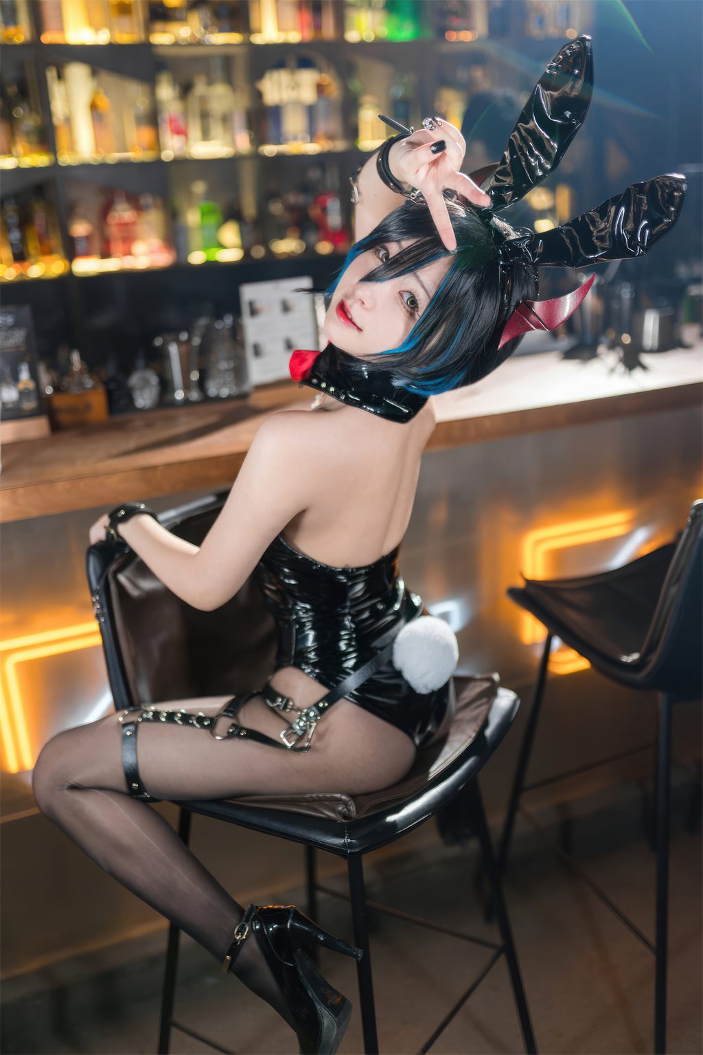 动漫博主@花铃 碧蓝航线 胡滕 兔女郎 [126P/1001MB] 网红写真-第3张