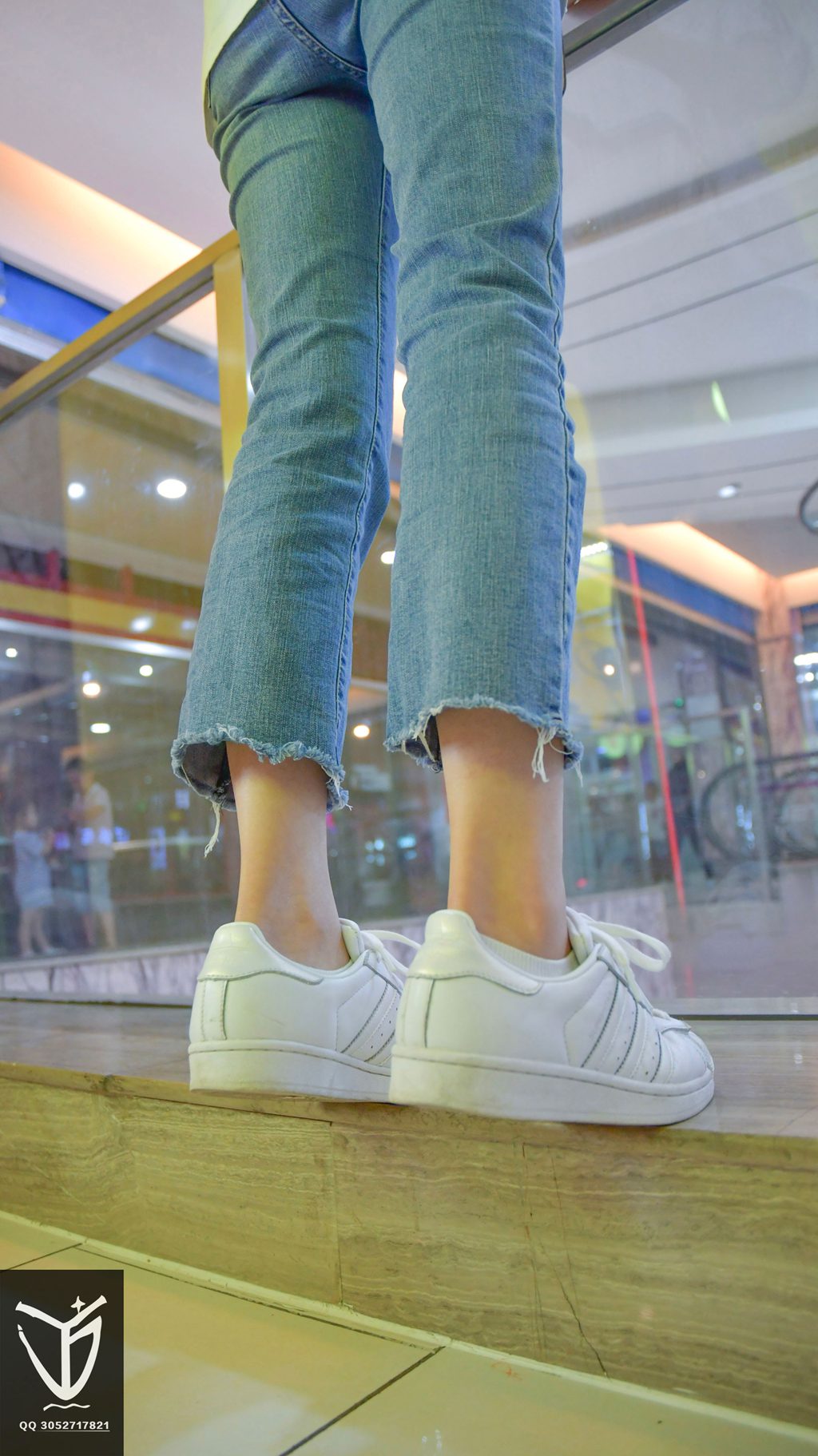 YJ街拍 -NO.024 超市兼职女生的纯白贝壳头（素人）[148P/101MB] YJ-第3张