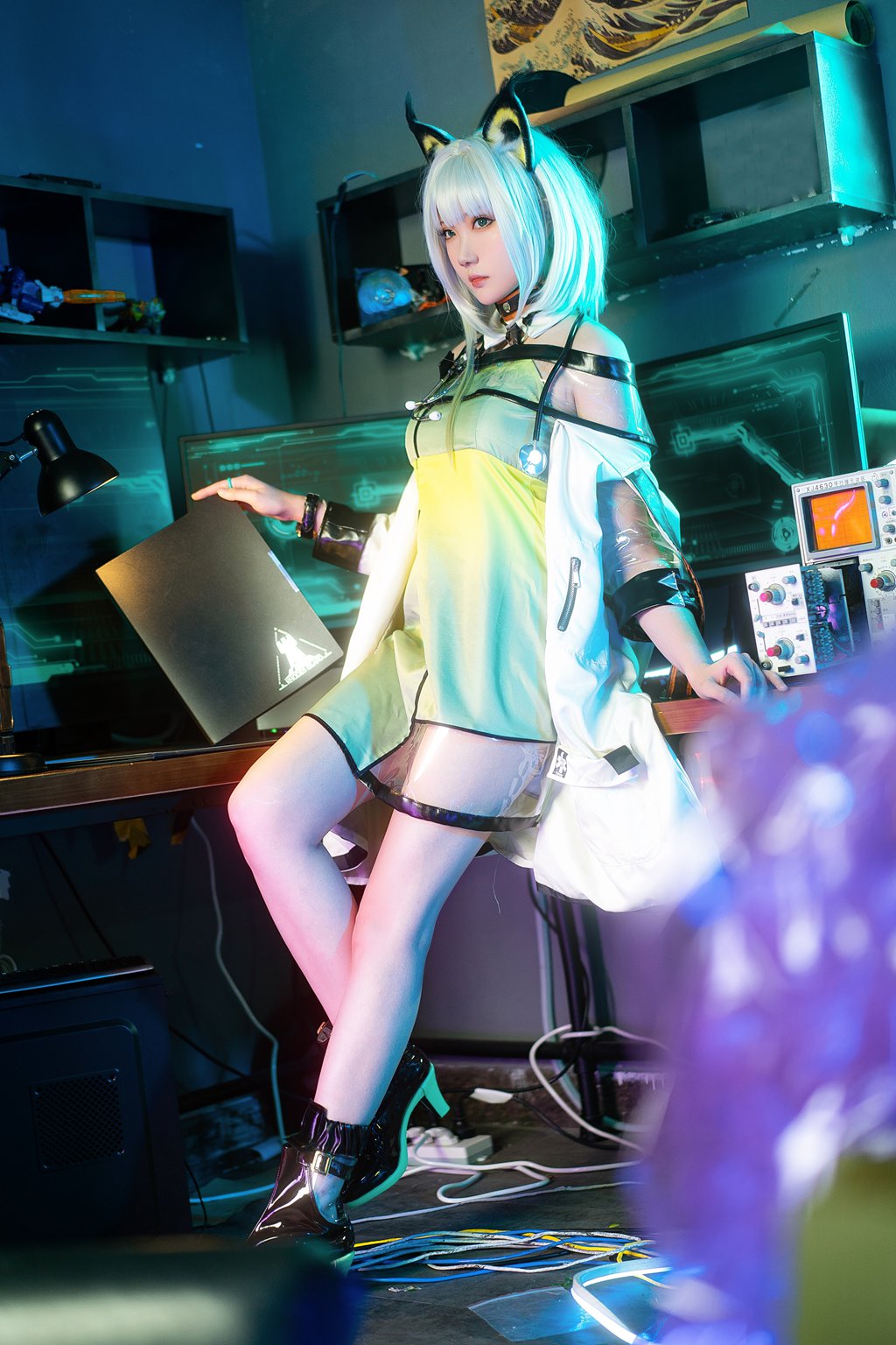动漫Coser@瓜希酱 明日方舟 凯尔希 (Kal’tsit) [21P-146MB] 网红写真-第3张